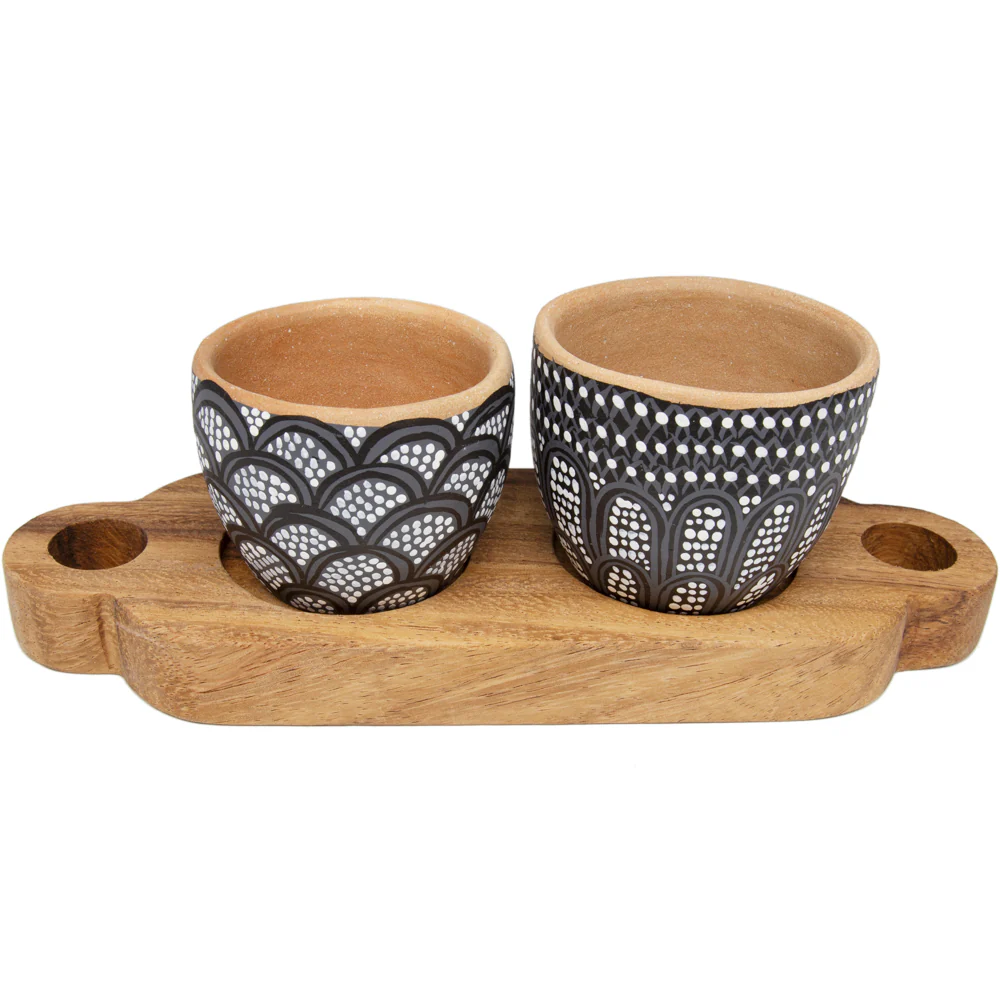3 Piece Entertaining Serving Set with Parota Tray - Image 10