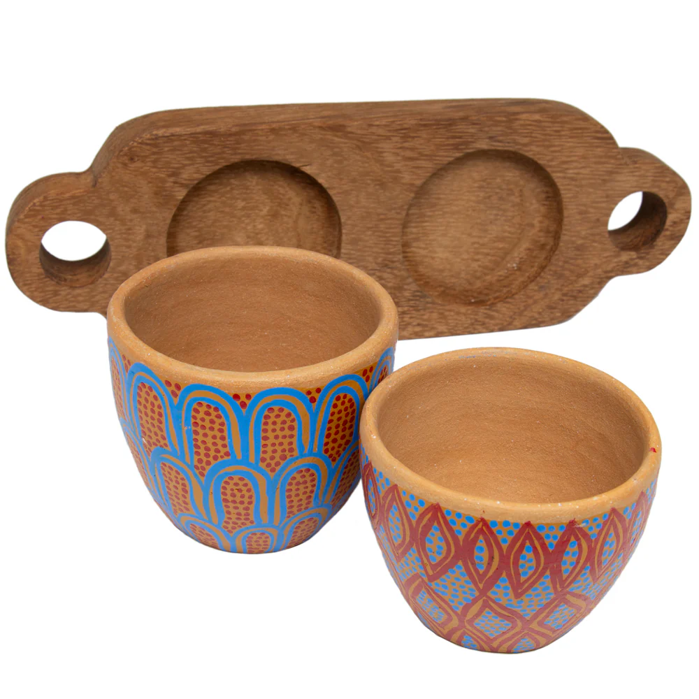3 Piece Entertaining Serving Set with Parota Tray - Image 4