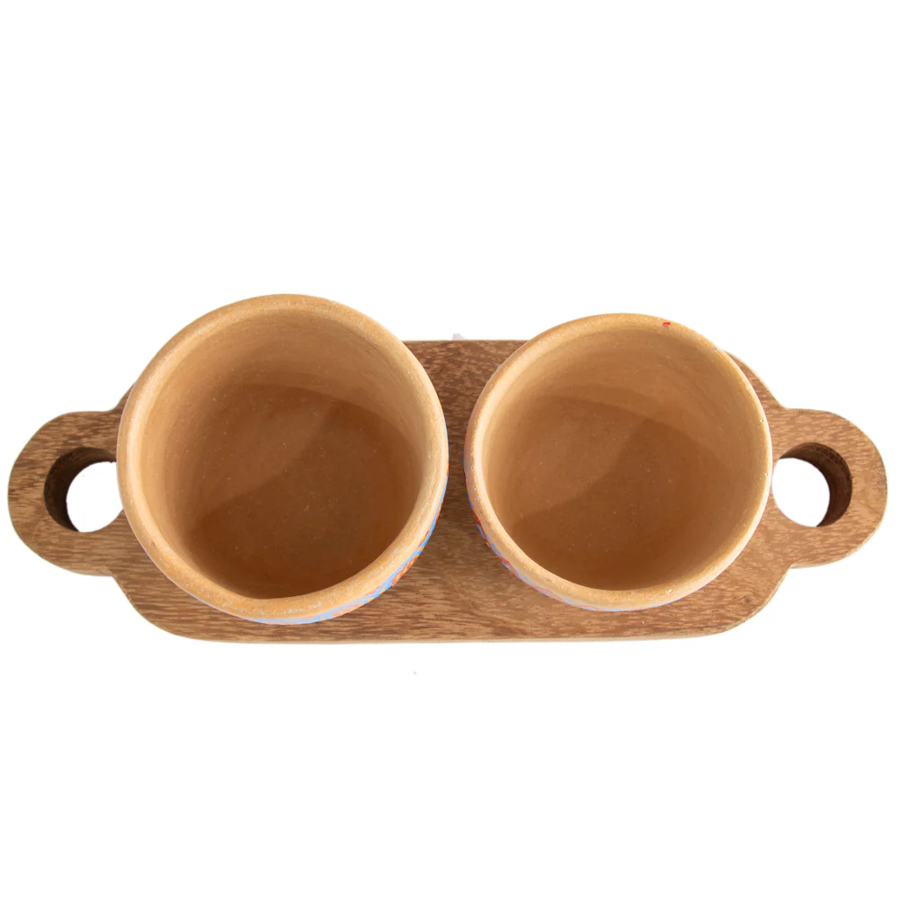 3 Piece Entertaining Serving Set with Parota Tray - Image 5