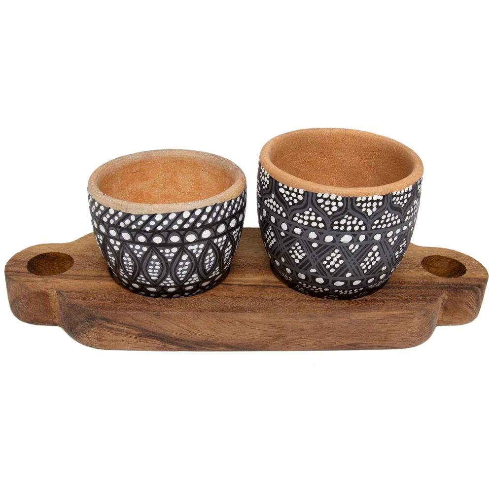 3 Piece Entertaining Serving Set with Parota Tray - Image 9