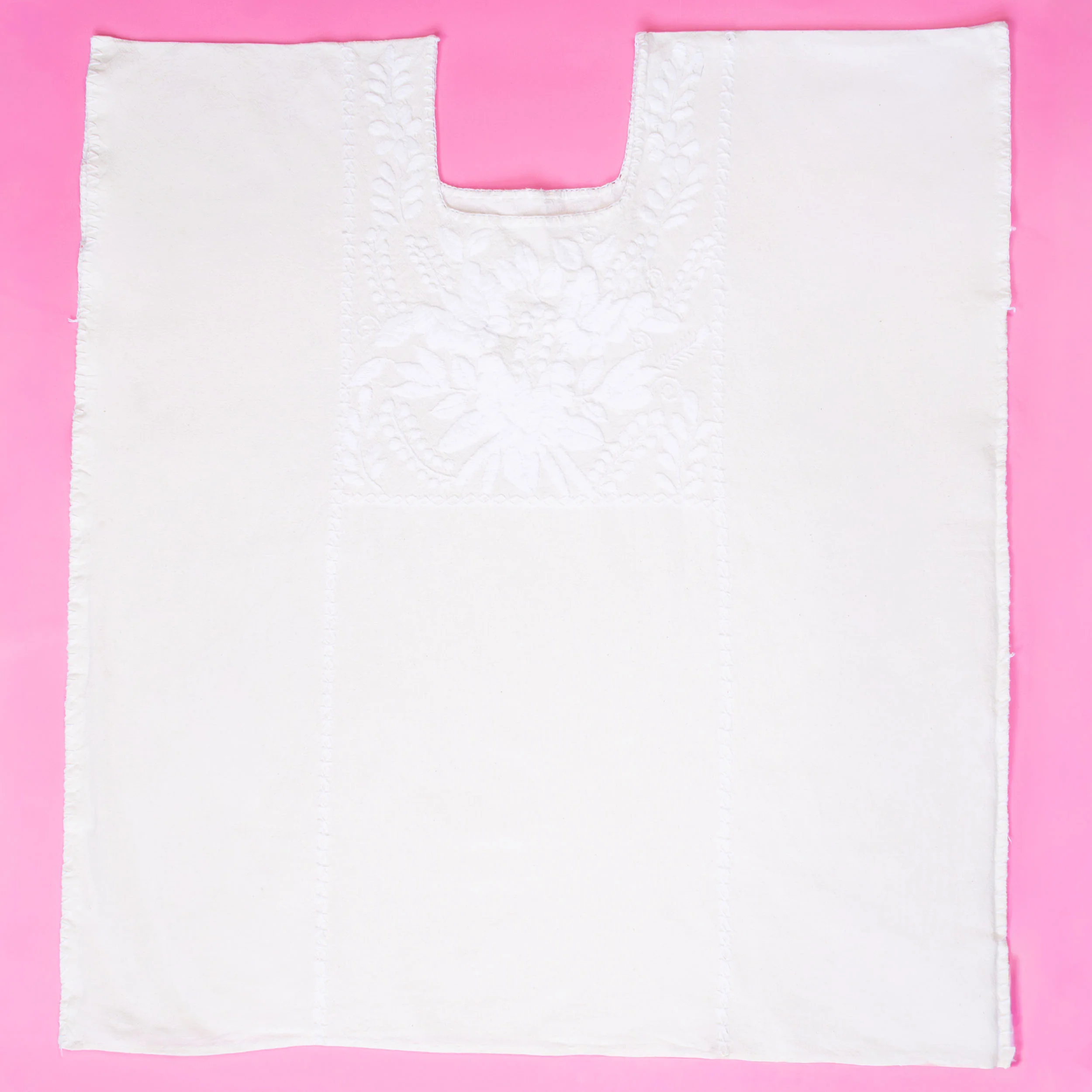 Amuzgo Hand-Embroidered Manta Blouse - Image 6