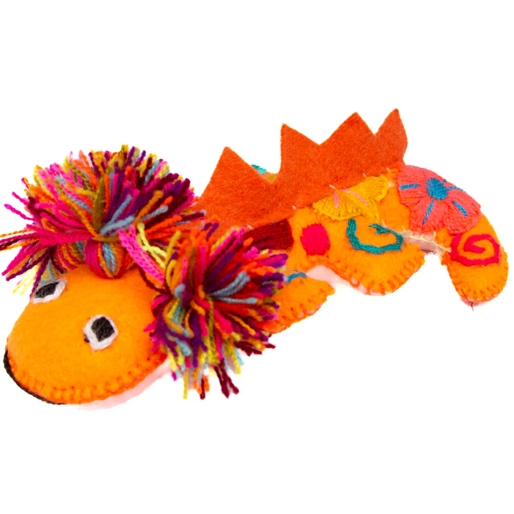 Axolotl Hand-Embroidered Stuffed Animal - Image 11