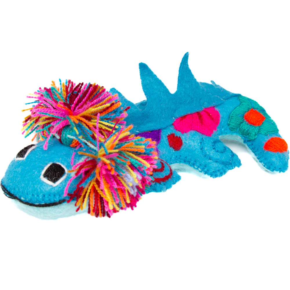 Axolotl Hand-Embroidered Stuffed Animal - Image 12
