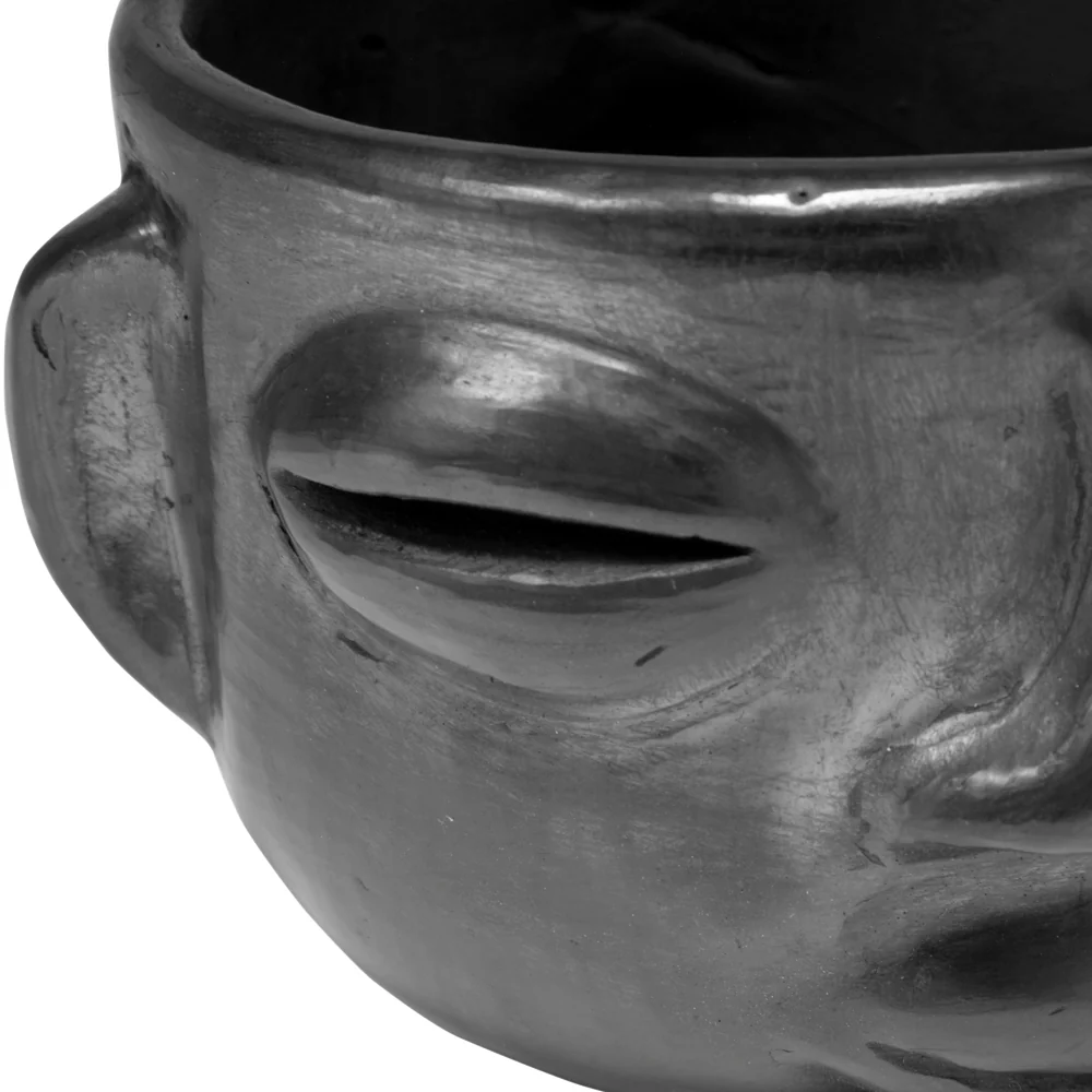 Barro Negro, Black Clay, Faces Mug - Image 5