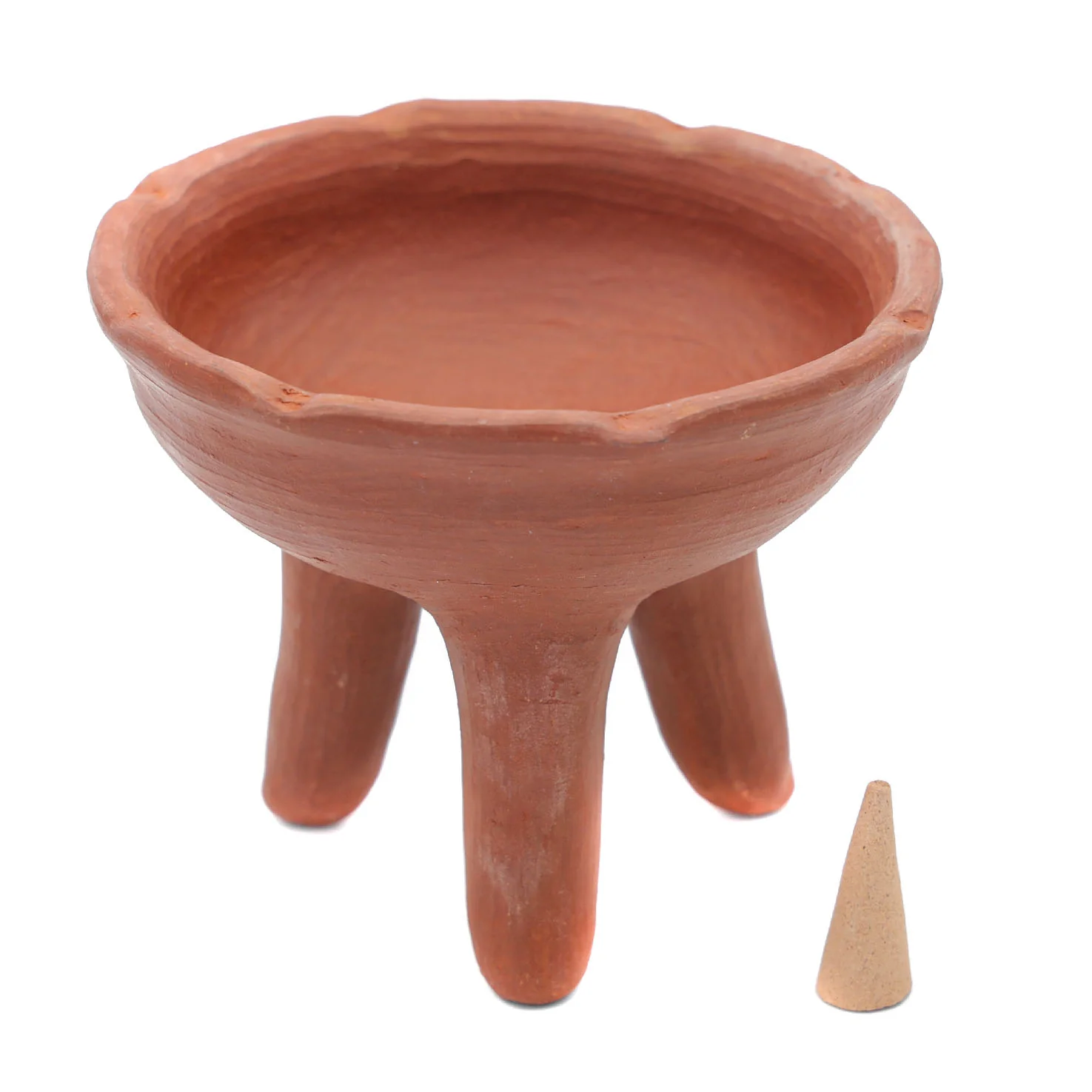 Red Clay Terracotta Copalera, Incense Burner - Image 4