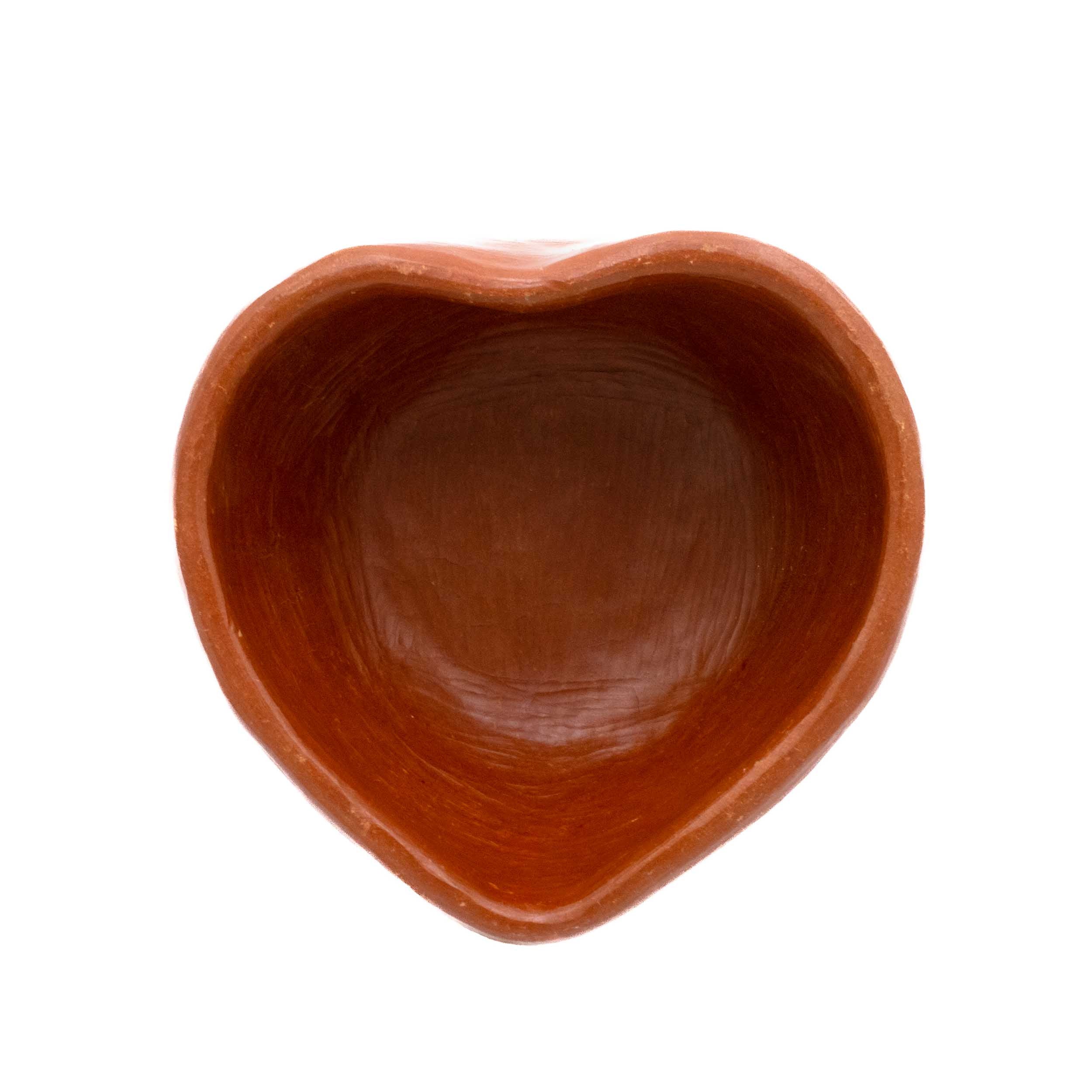 Barro Rojo Terracotta Heart Shape Salsa Bowl - Image 4