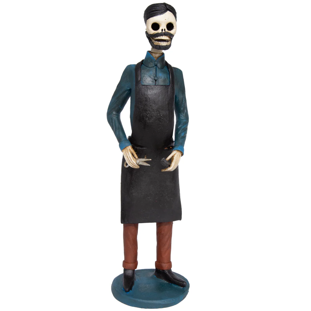 Calaca Trabajadora, Professions Clay Sculpture - Image 17