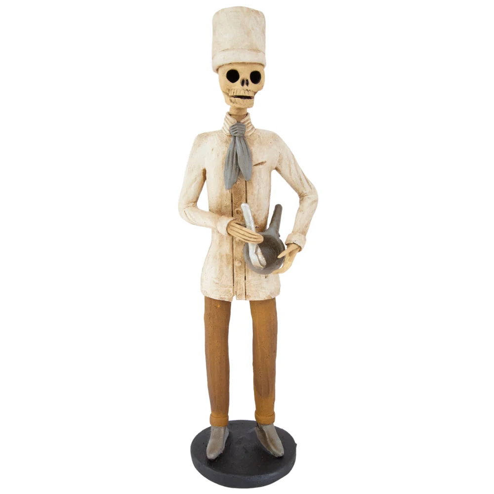 Calaca Trabajadora, Professions Clay Sculpture - Image 8