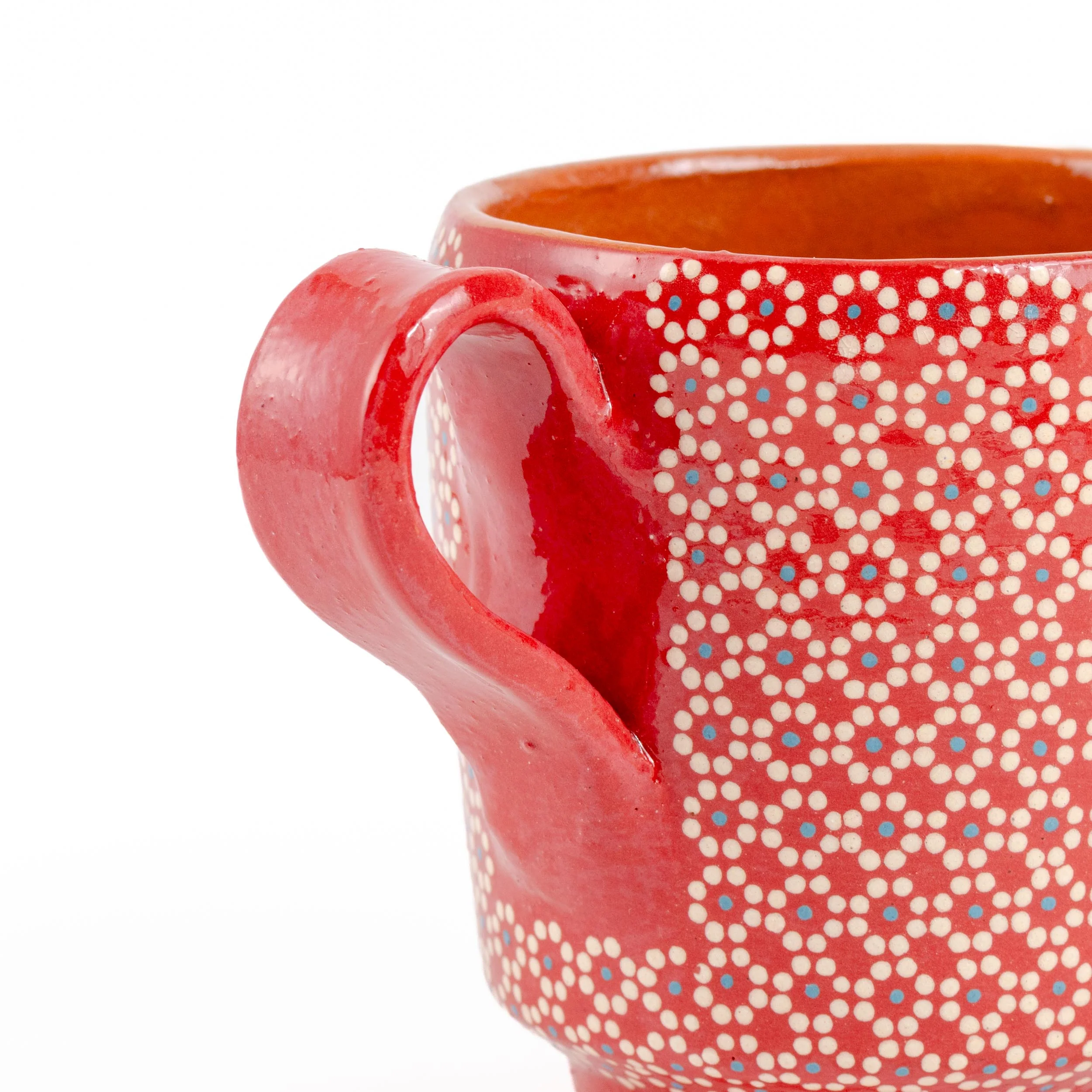 Capula Hand-Painted Clay Mug - Image 3