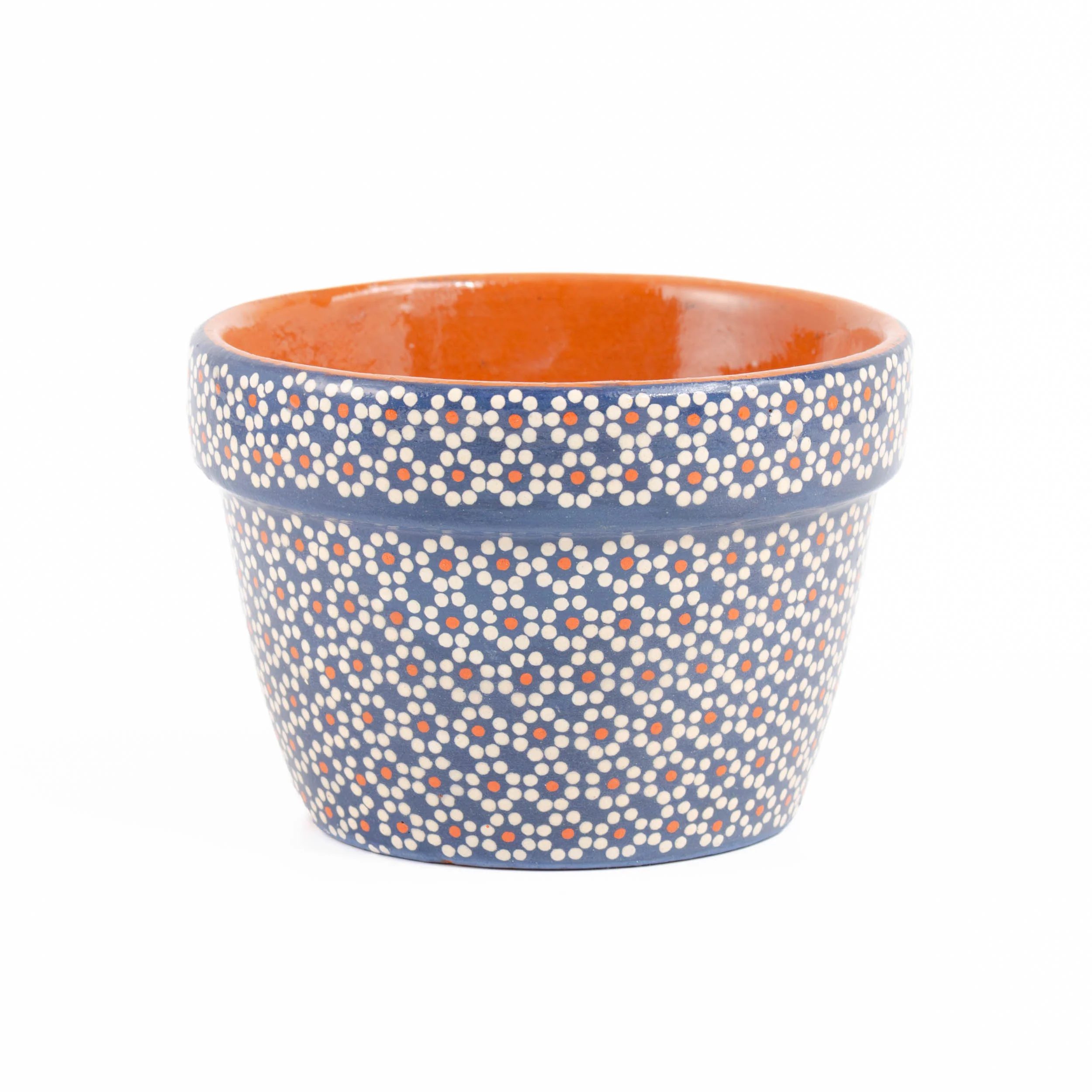 Capula Hand-Painted 4" Clay Planter - Image 13
