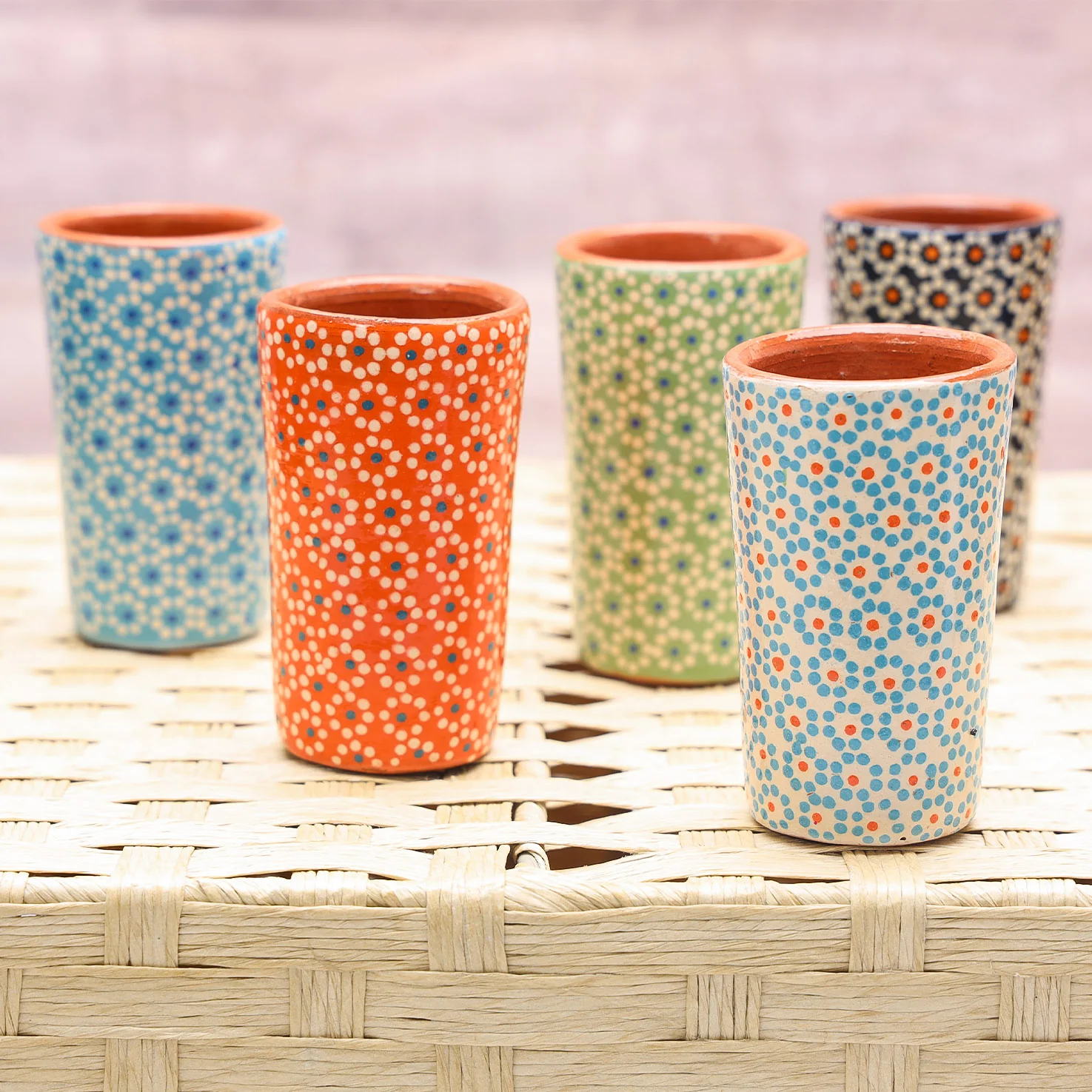 Capula Hand-Painted Clay Shot Glass - Image 3