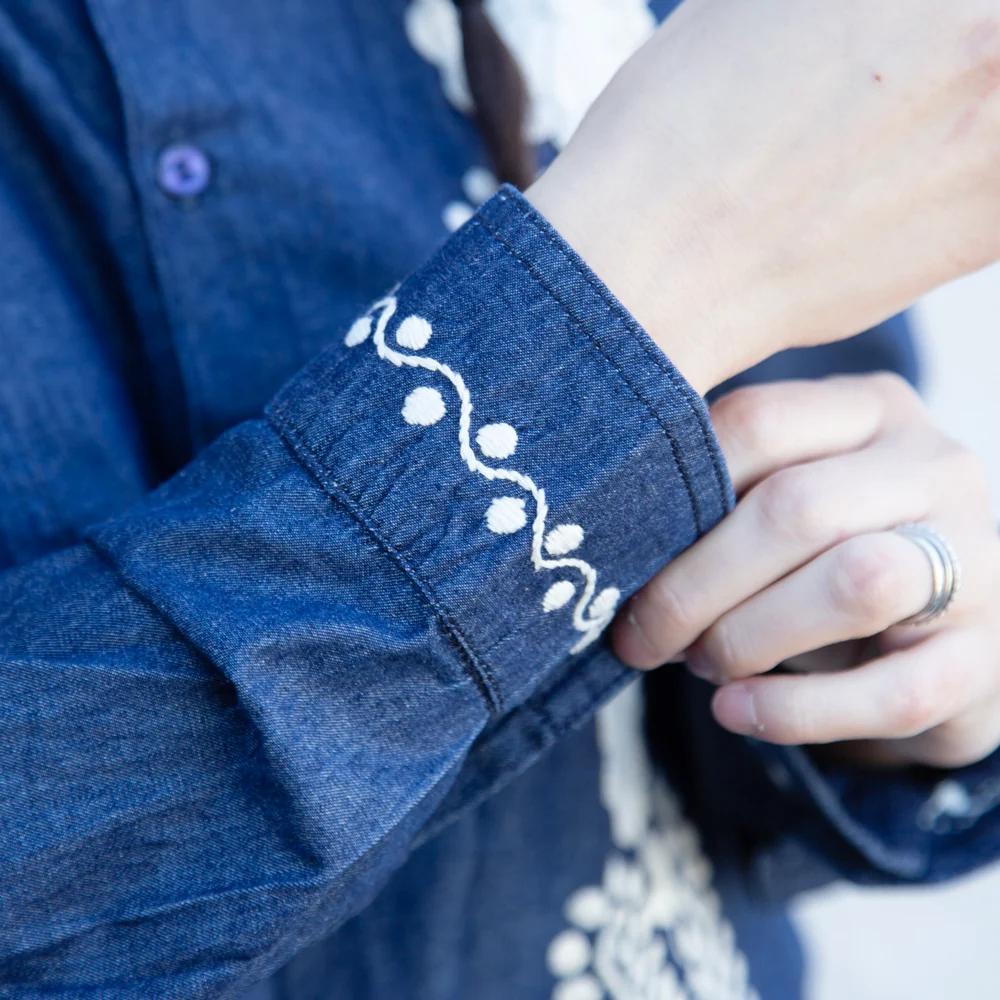 Carranza Button Up Chambray Shirt - Image 9
