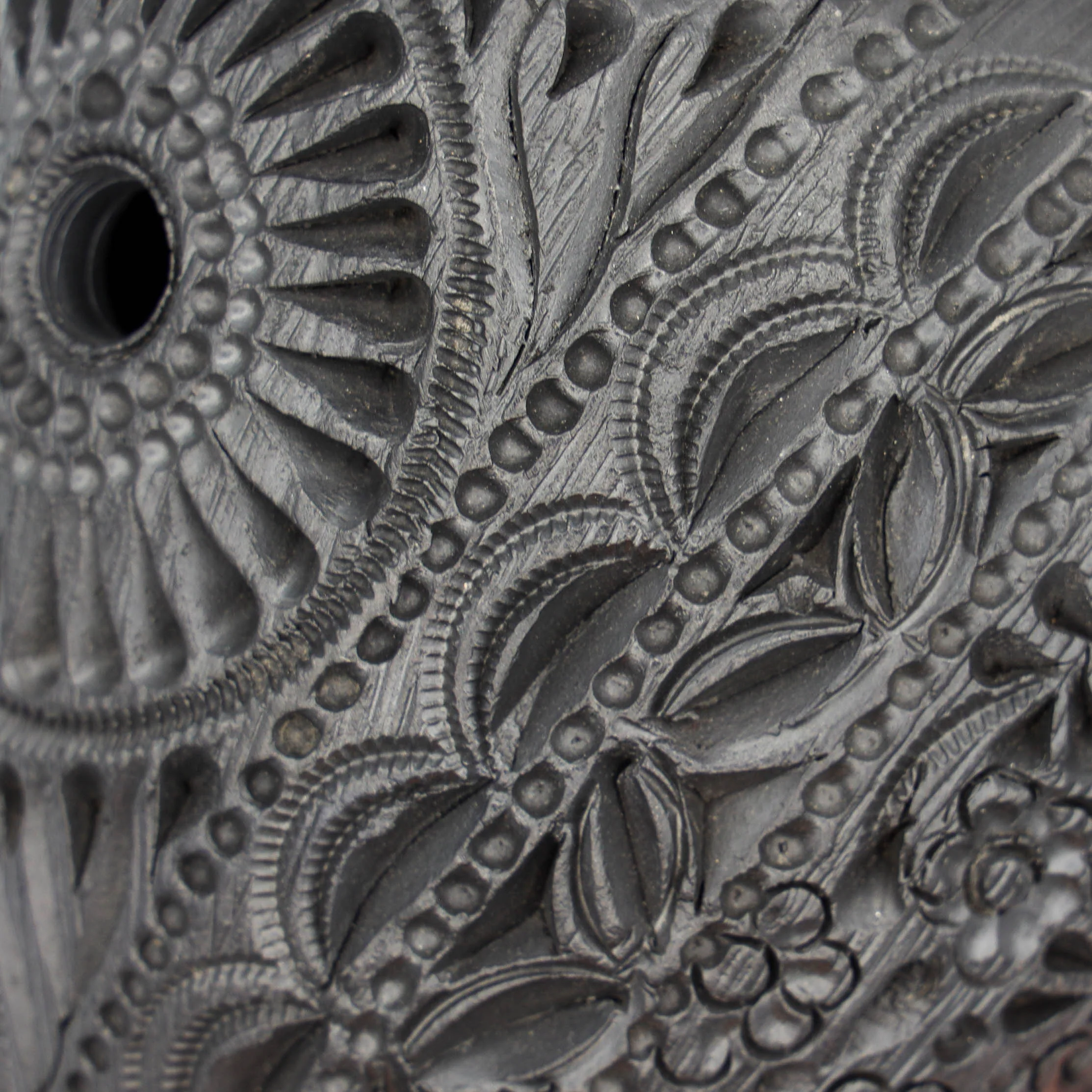 Carved Barro Negro, Black Clay, Heart Wall Art Sculpture - Image 8