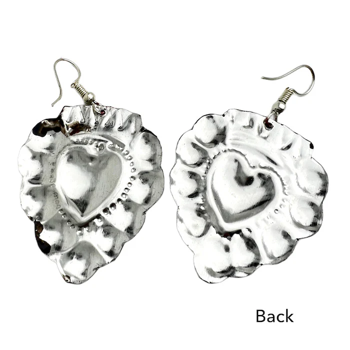 Corazón Milagro Mexican Earrings - Image 4