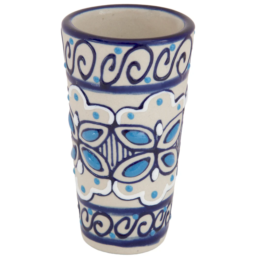 Coyoacán Hand-Painted Ceramic Shot Glass - Image 3