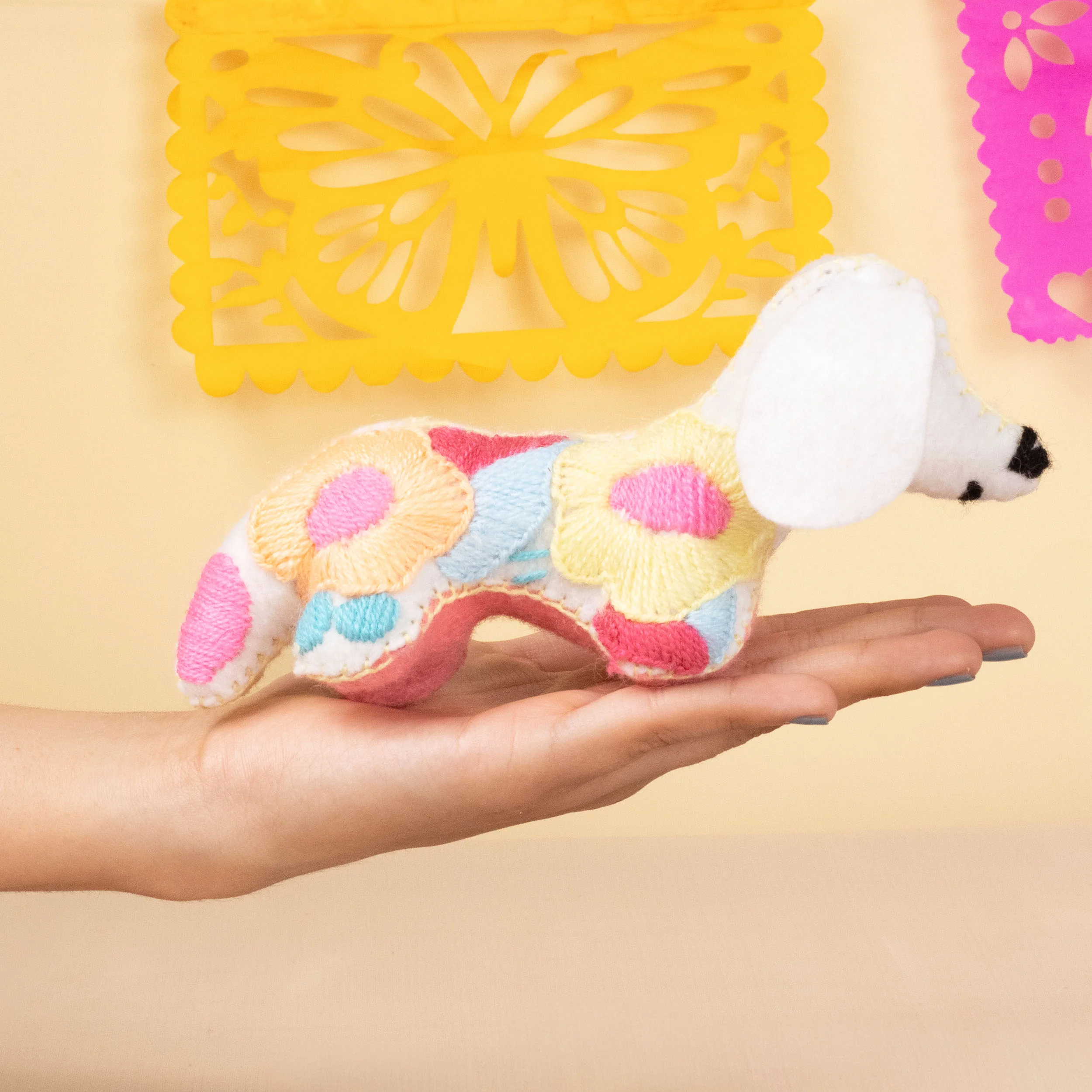 Dachshund Dog Hand-Embroidered Stuffed Animal - Image 2
