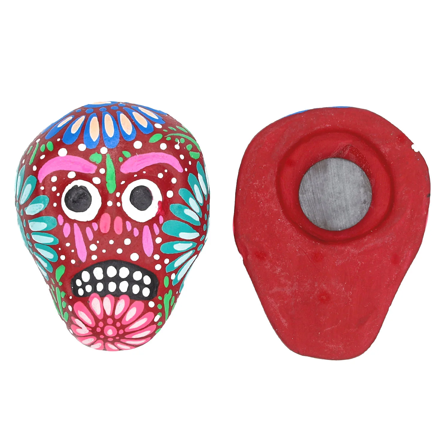 Day of the Dead Clay Calavera Fridge Magnet - Image 9