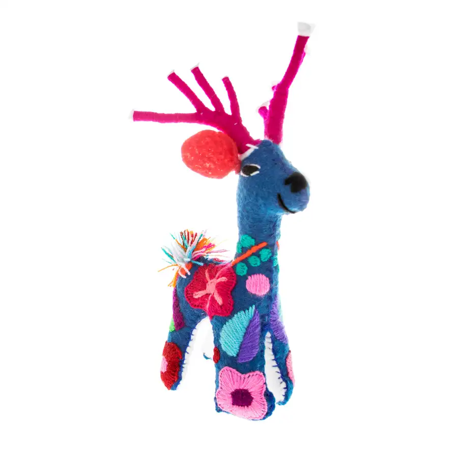 Deer Hand-Embroidered Stuffed Animal - Image 13