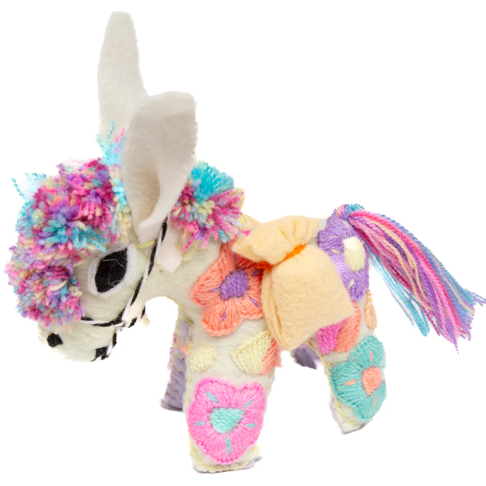 Donkey Hand-Embroidered Stuffed Animal - Image 10