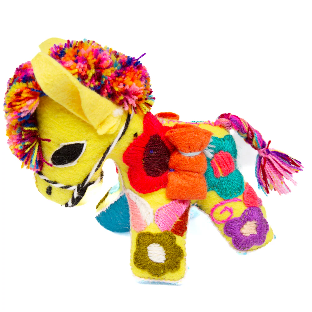 Donkey Hand-Embroidered Stuffed Animal - Image 11