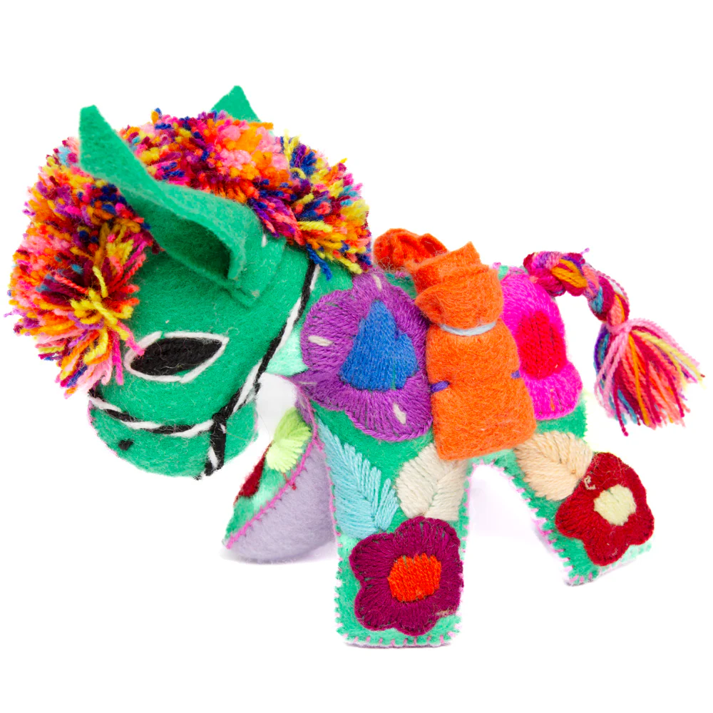 Donkey Hand-Embroidered Stuffed Animal - Image 12