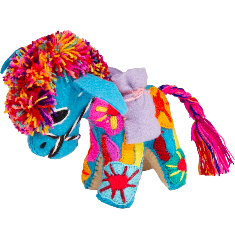 Donkey Hand-Embroidered Stuffed Animal - Image 14