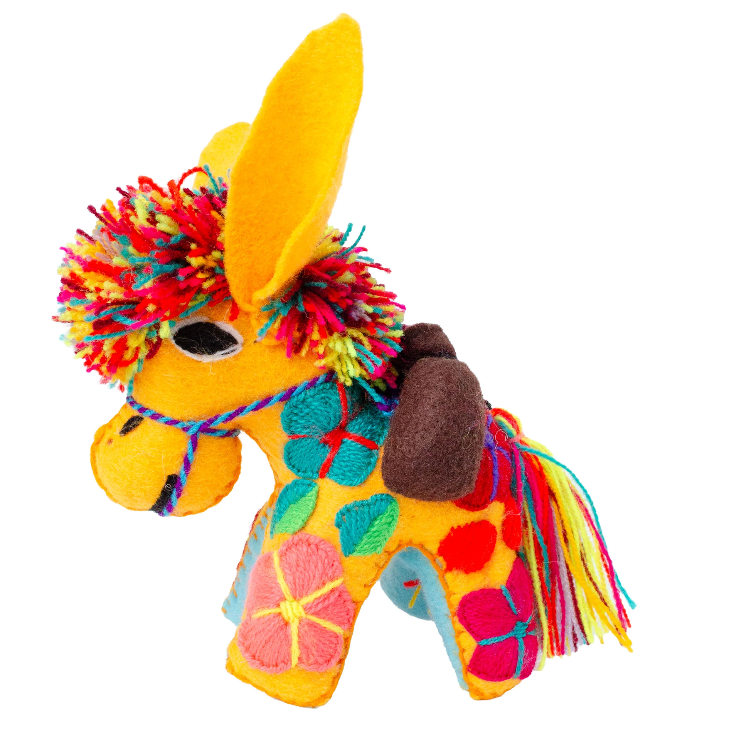 Donkey Hand-Embroidered Stuffed Animal - Image 19