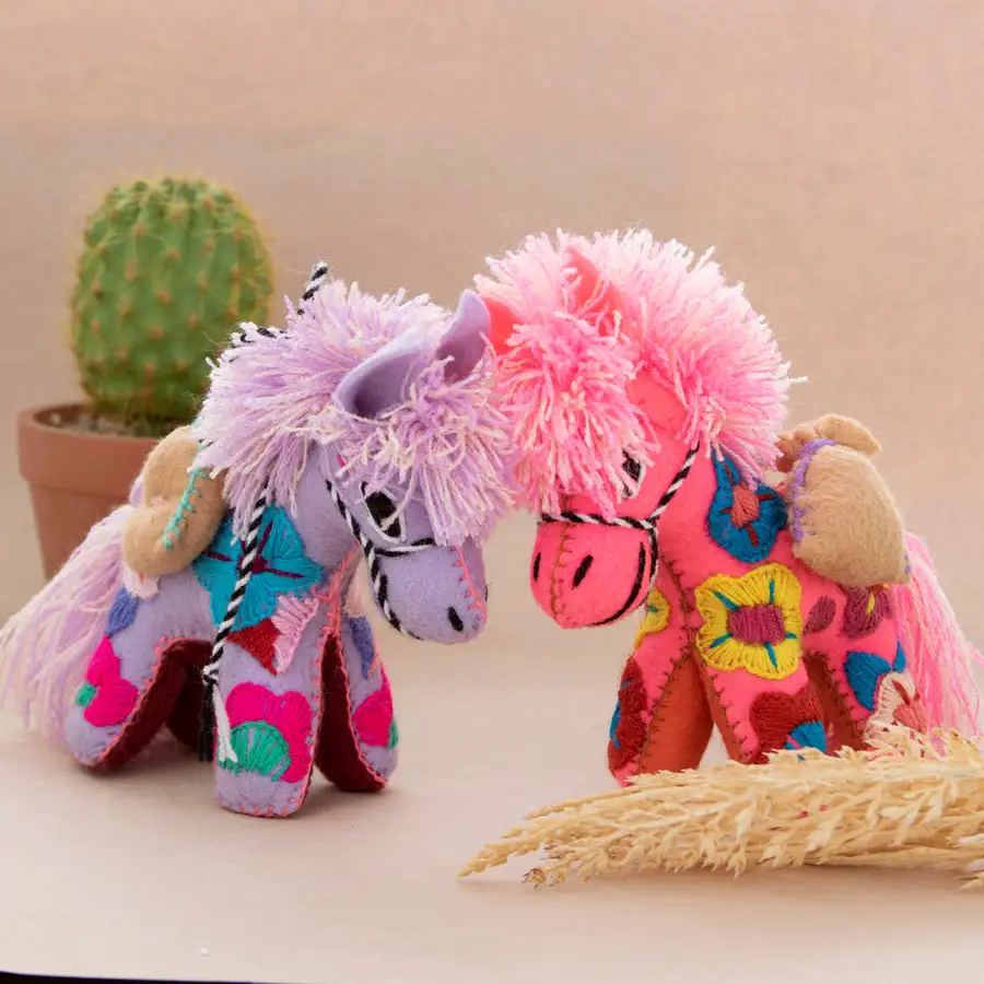 Donkey Hand-Embroidered Stuffed Animal - Image 4