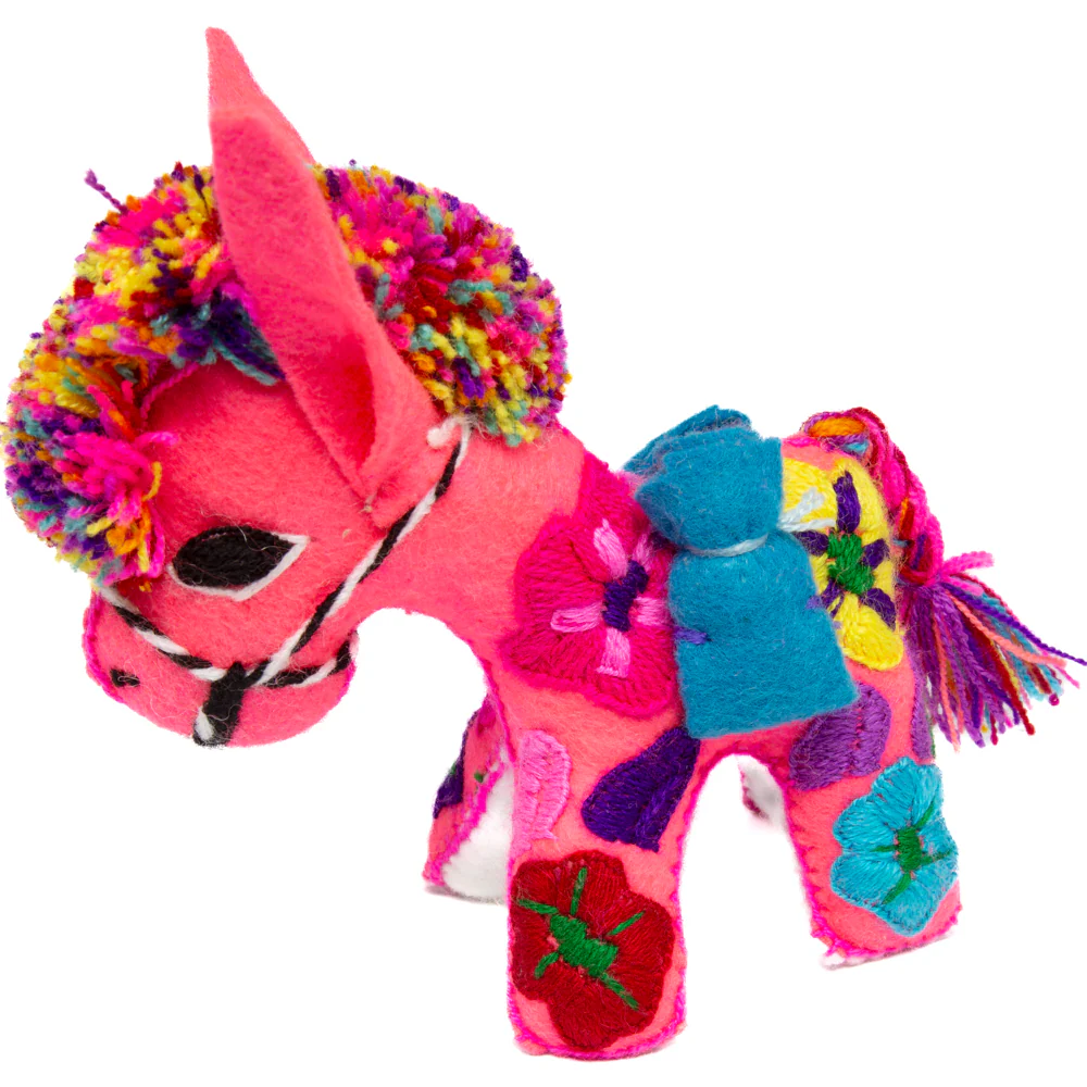Donkey Hand-Embroidered Stuffed Animal - Image 8