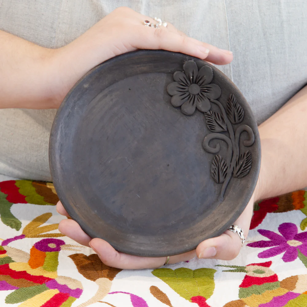 Flor de Atzompa Clay Small Plate - Image 2
