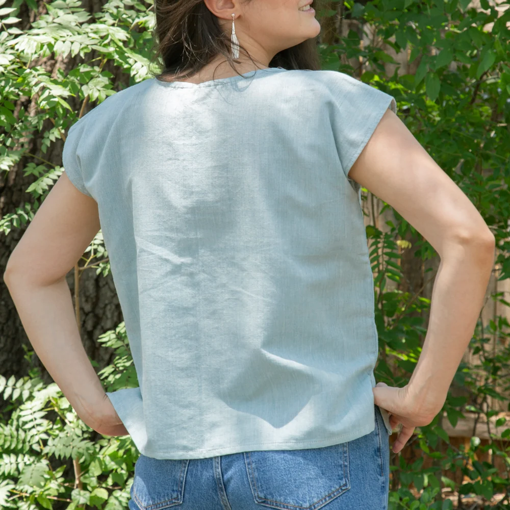 Flor de Verano Pedal Loom Embroidered Blouse - Image 3