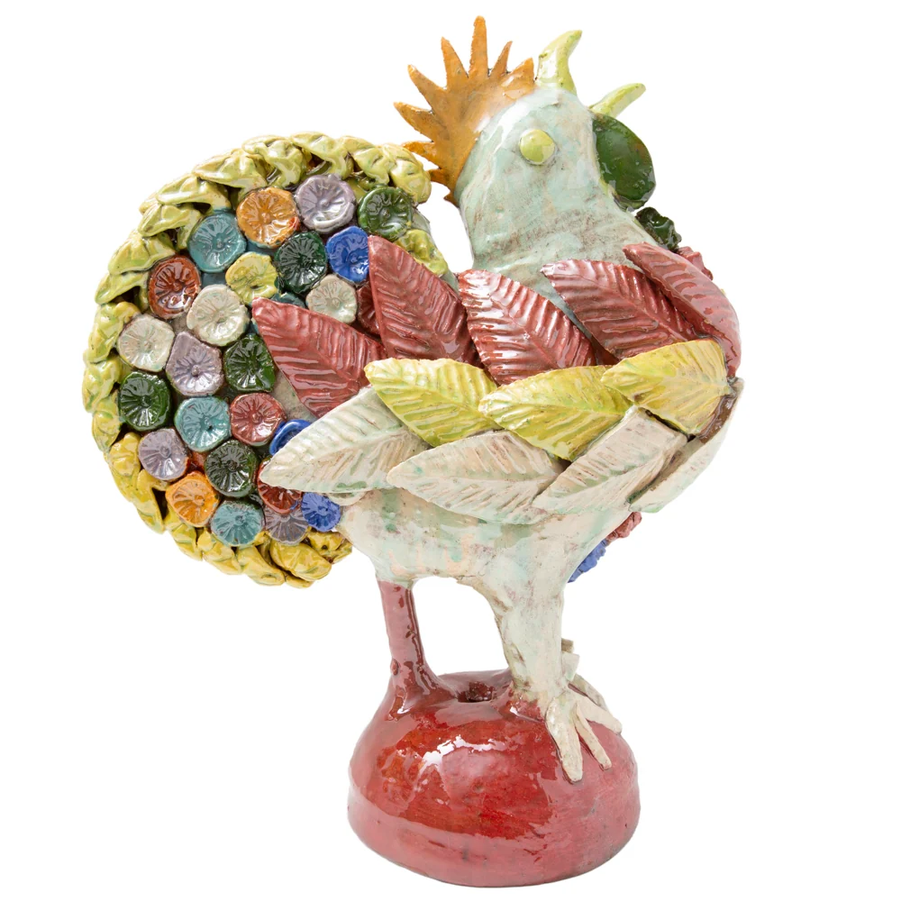 Gallo Colorido Rooster Decorative Sculpture - Image 6