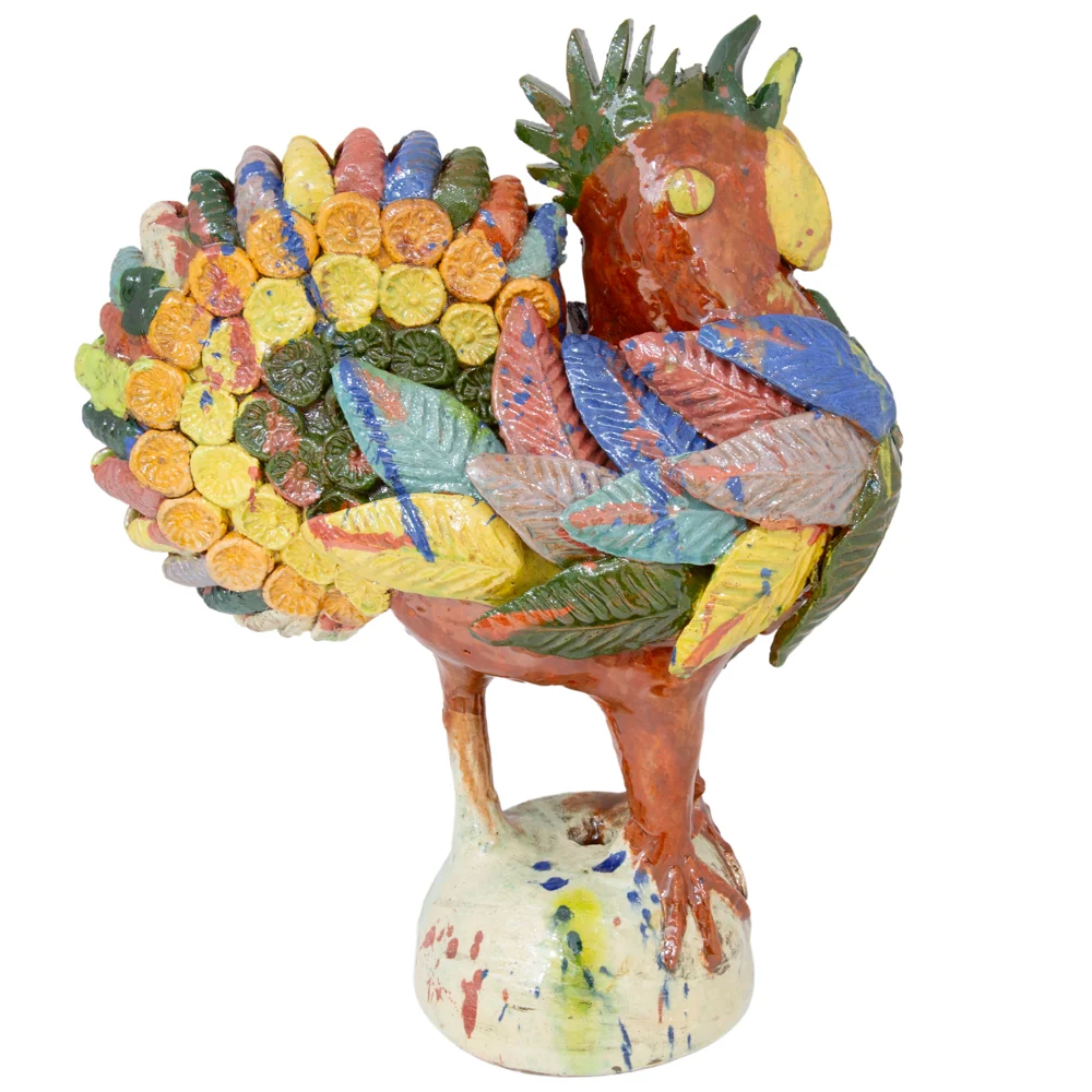 Gallo Colorido Rooster Decorative Sculpture - Image 8