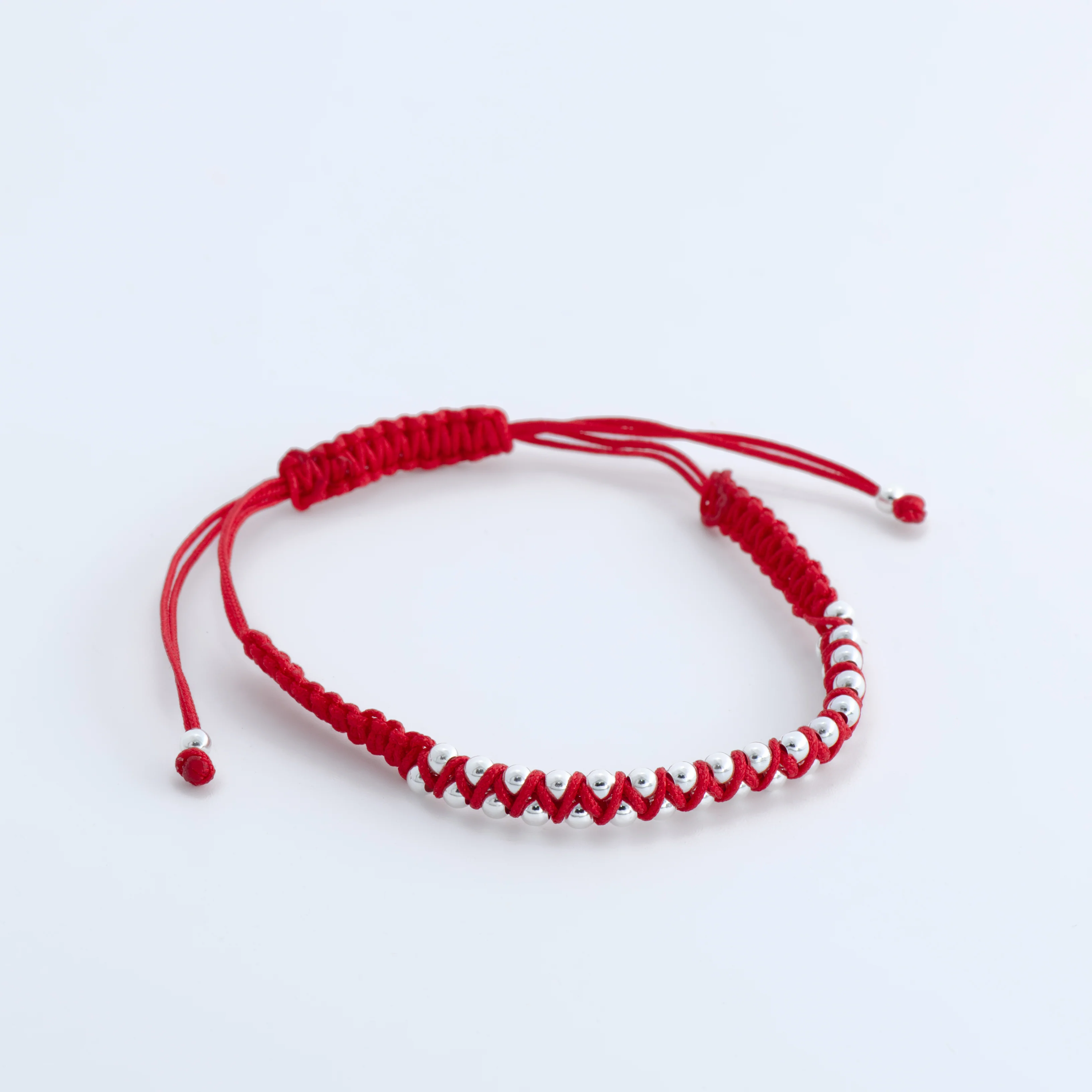 Garita Woven Bracelet with Sterling Silver Beads - Image 4
