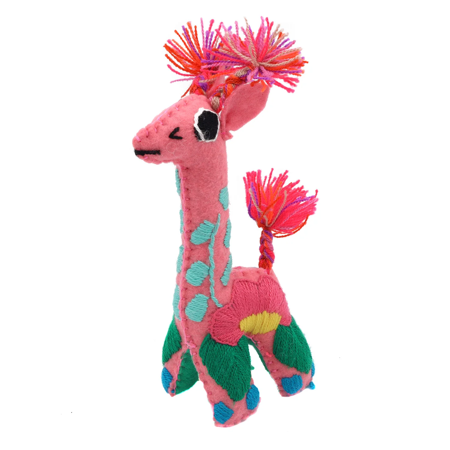 Giraffe Hand-Embroidered Stuffed Animal - Image 8