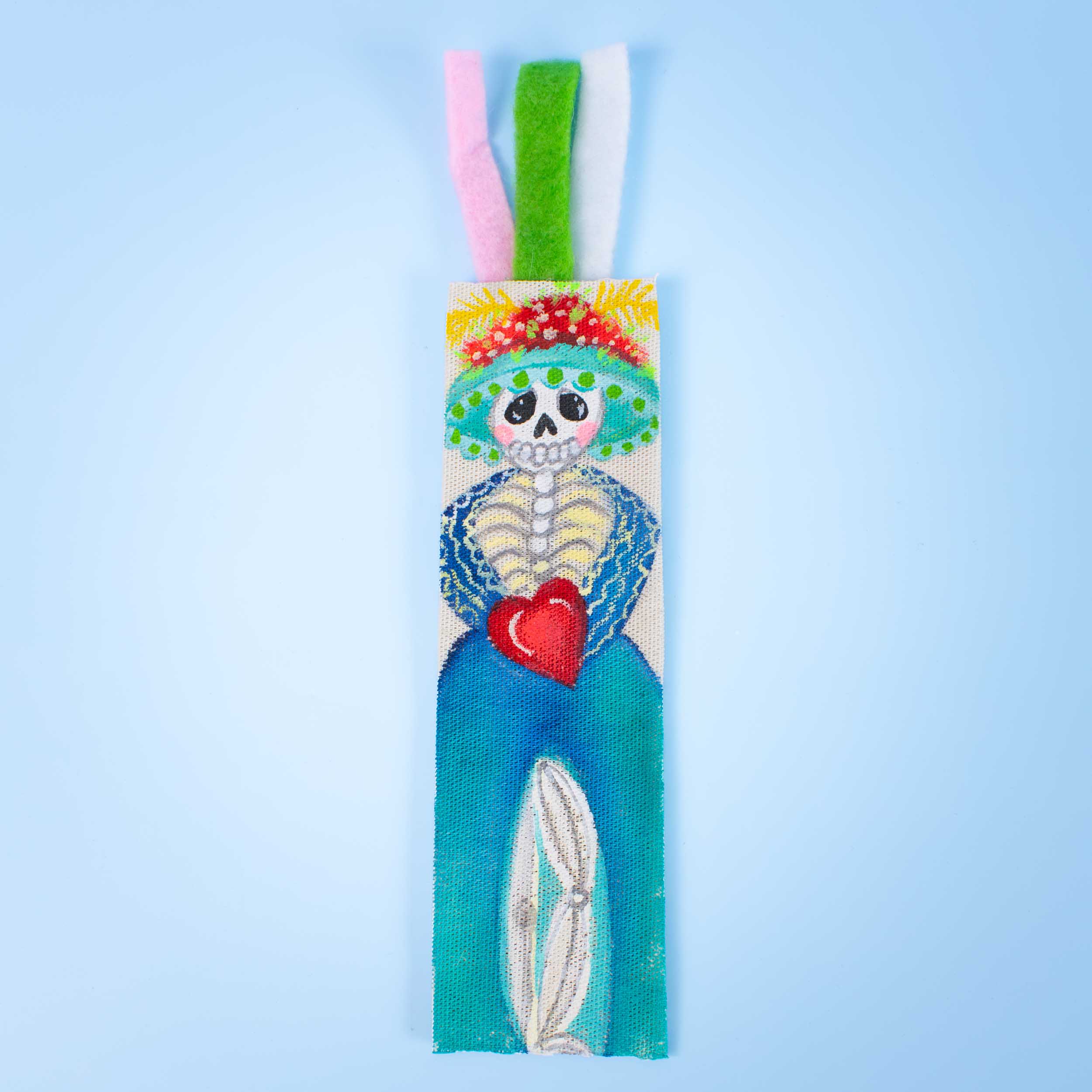 Hand-Painted Catrinas Bookmark - Image 3