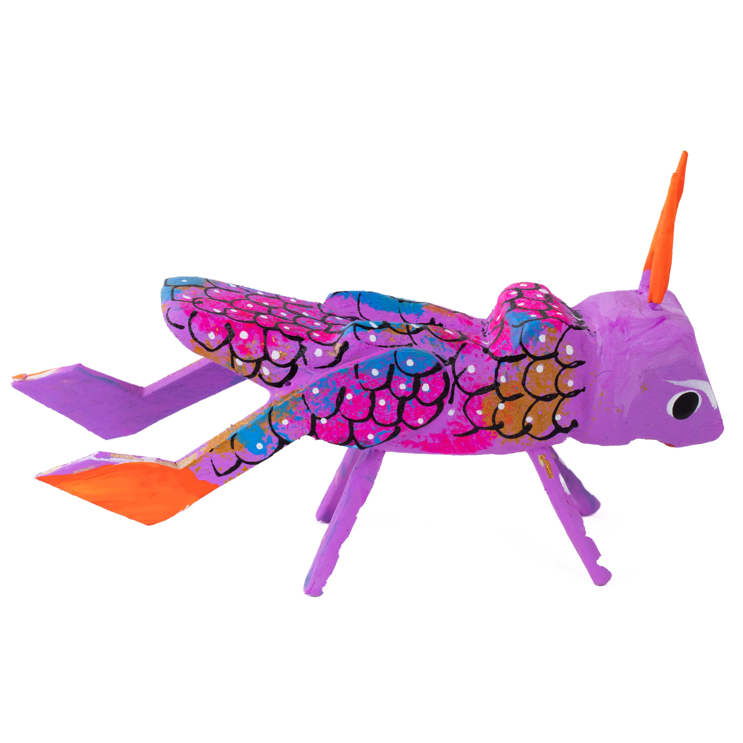 Hand Painted Cricket Wooden Figurine - Image 5