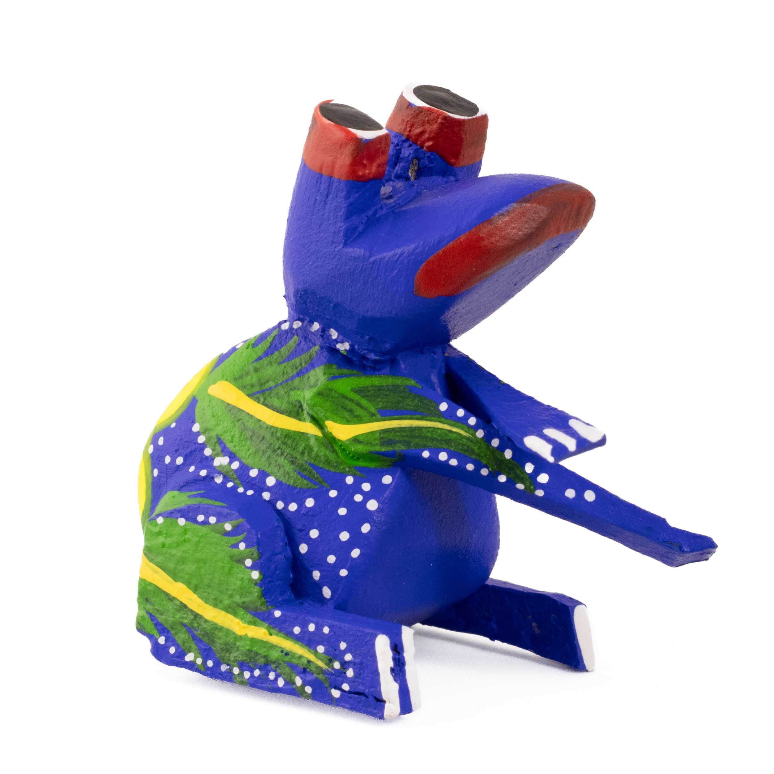 Hand Painted Frog Wooden Figurine Alebrije - Image 14
