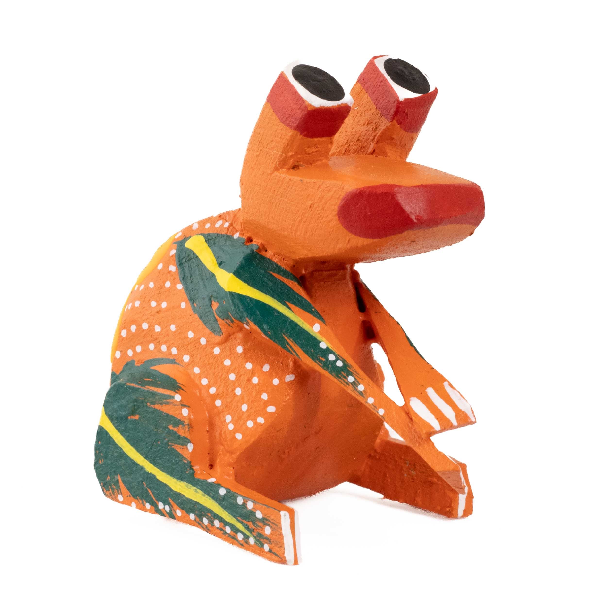 Hand Painted Frog Wooden Figurine Alebrije - Image 15