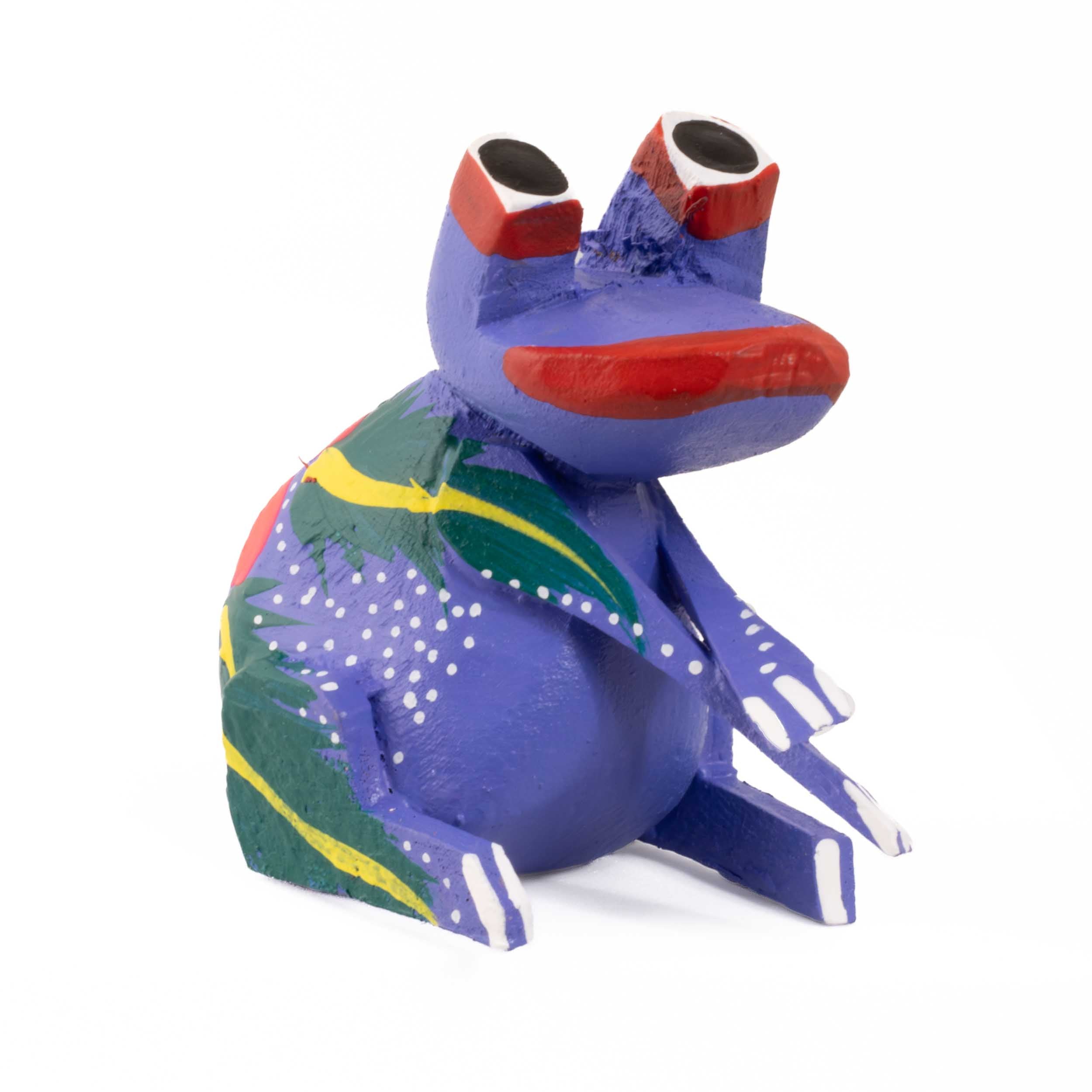 Hand Painted Frog Wooden Figurine Alebrije - Image 17