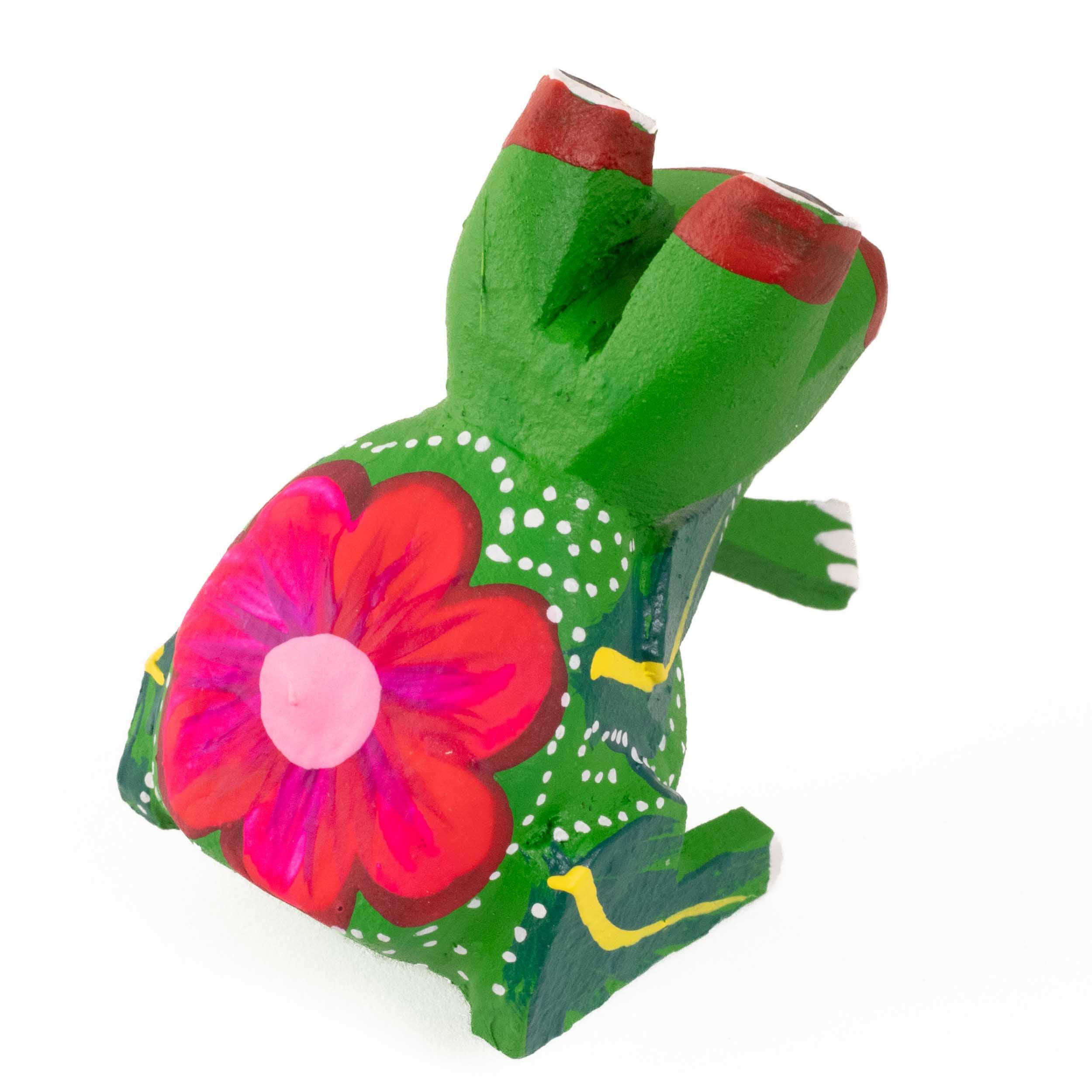 Hand Painted Frog Wooden Figurine Alebrije - Image 4