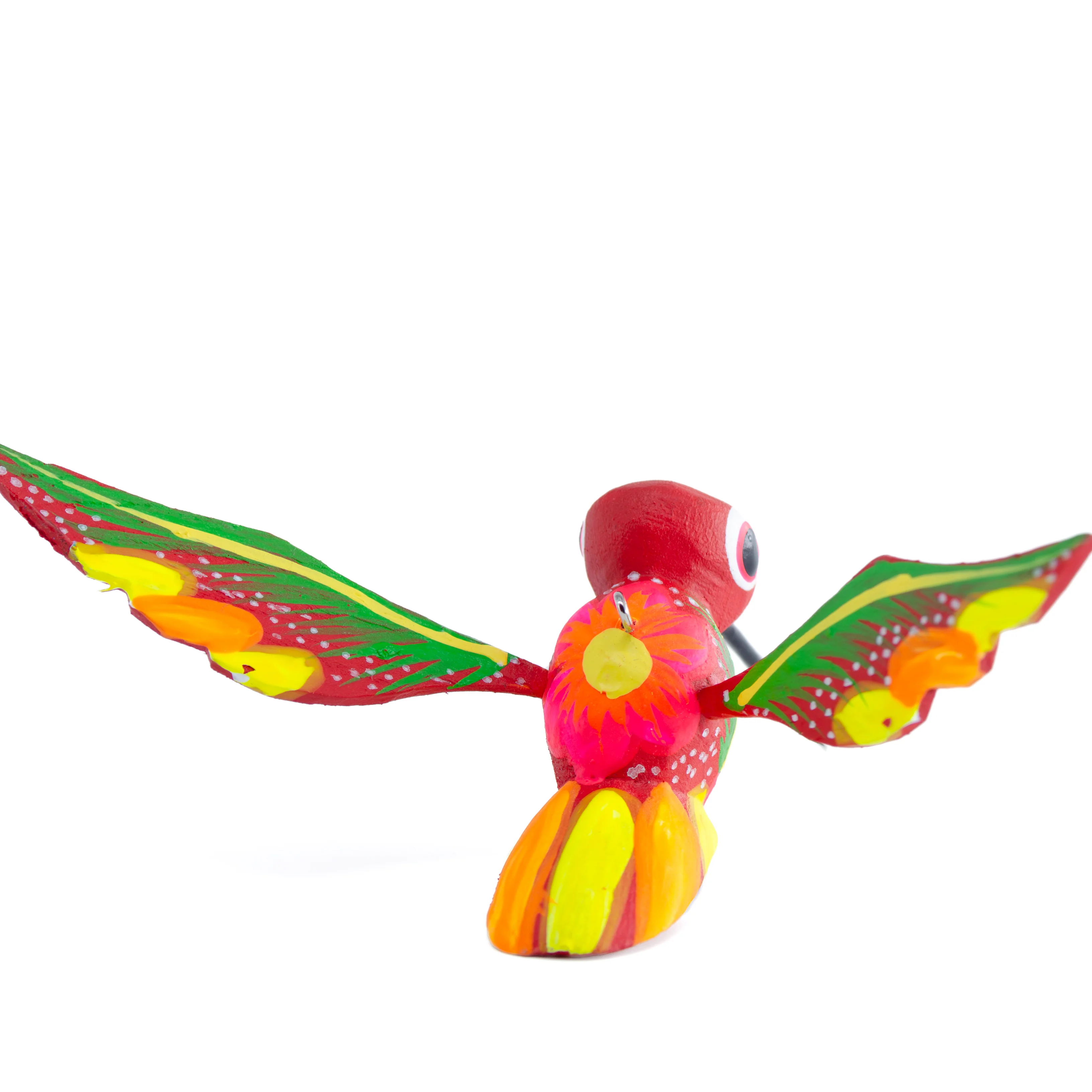 Hand Painted Hummingbird Wooden Figurine - Image 6
