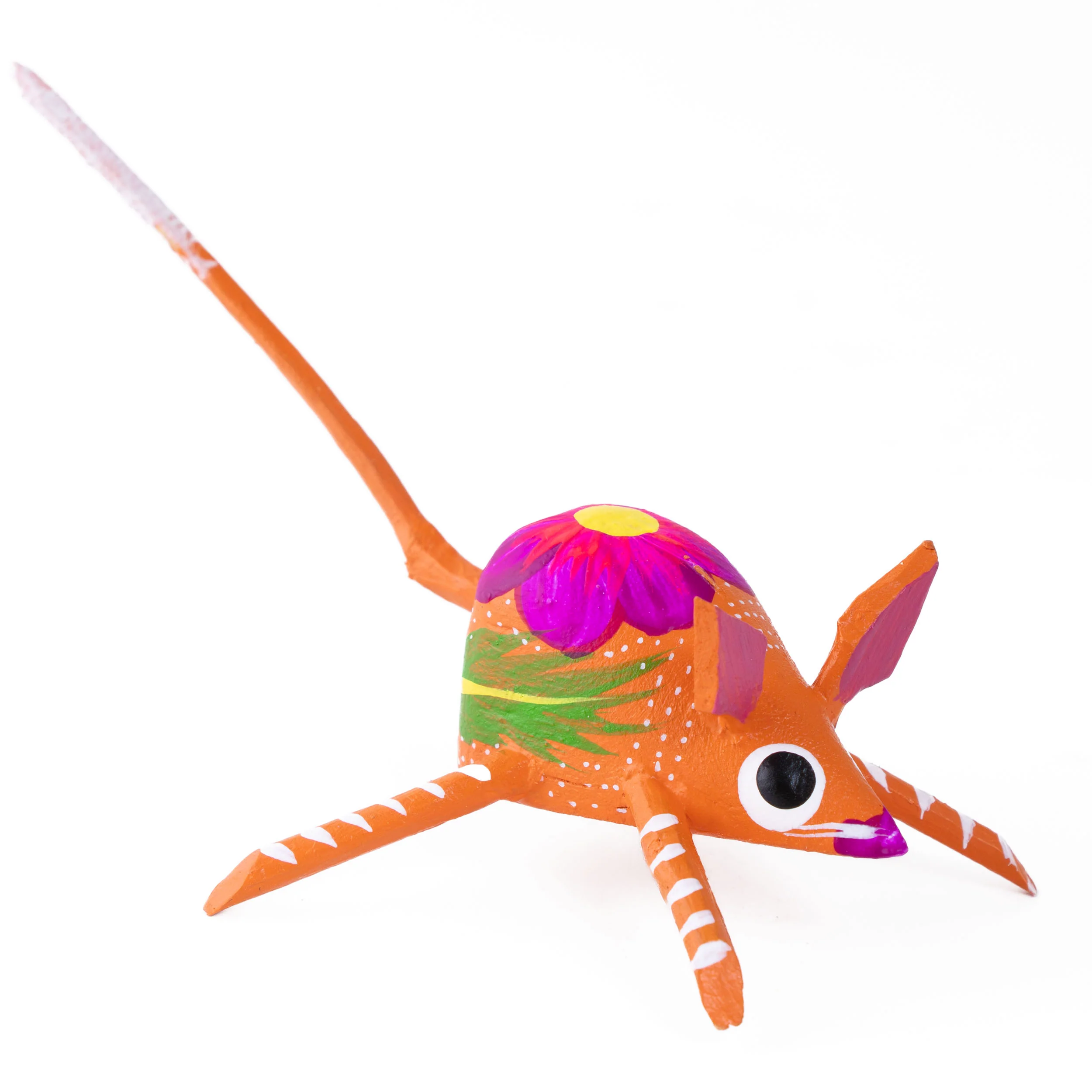 Hand Painted Mouse Wooden Figurine - Image 12