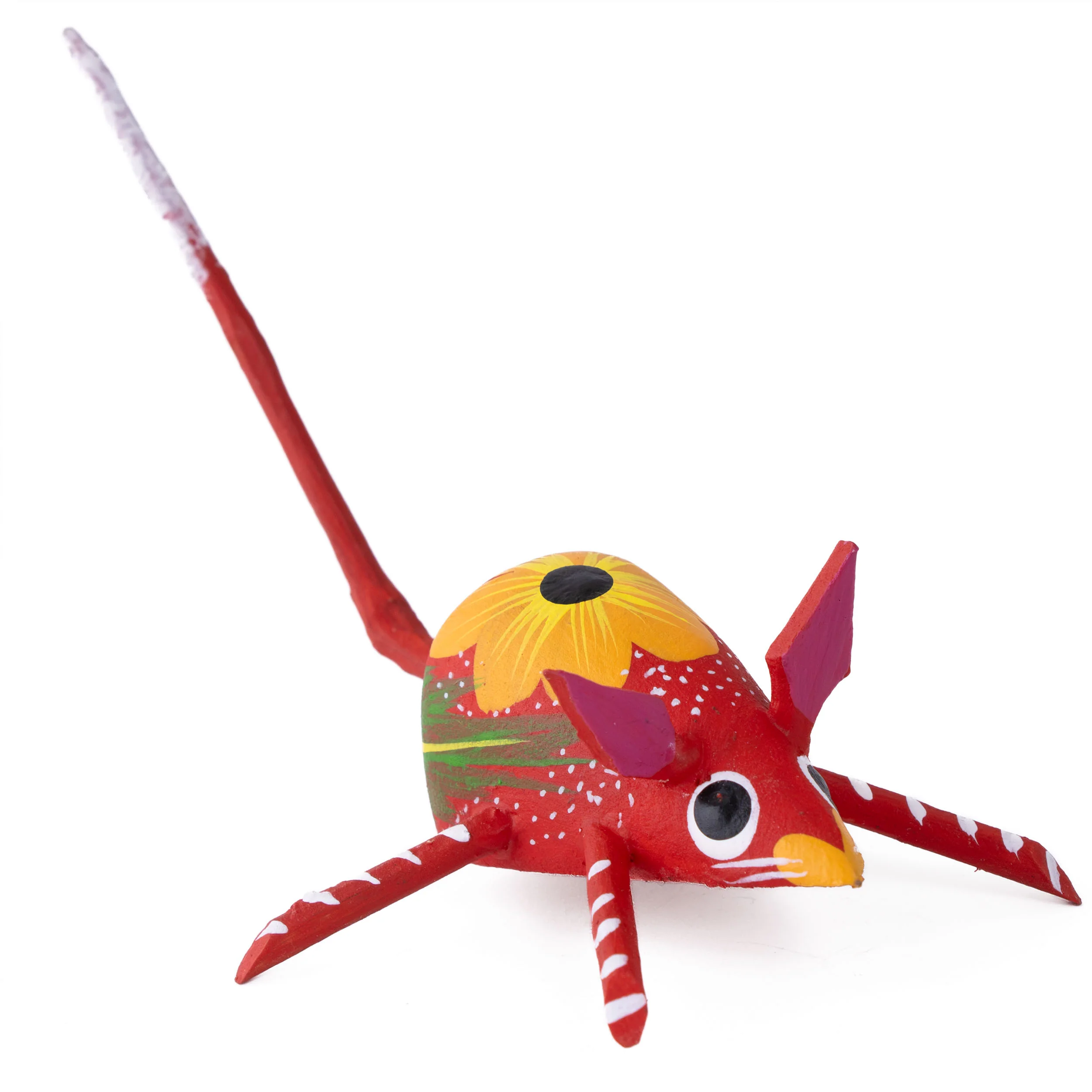 Hand Painted Mouse Wooden Figurine - Image 13