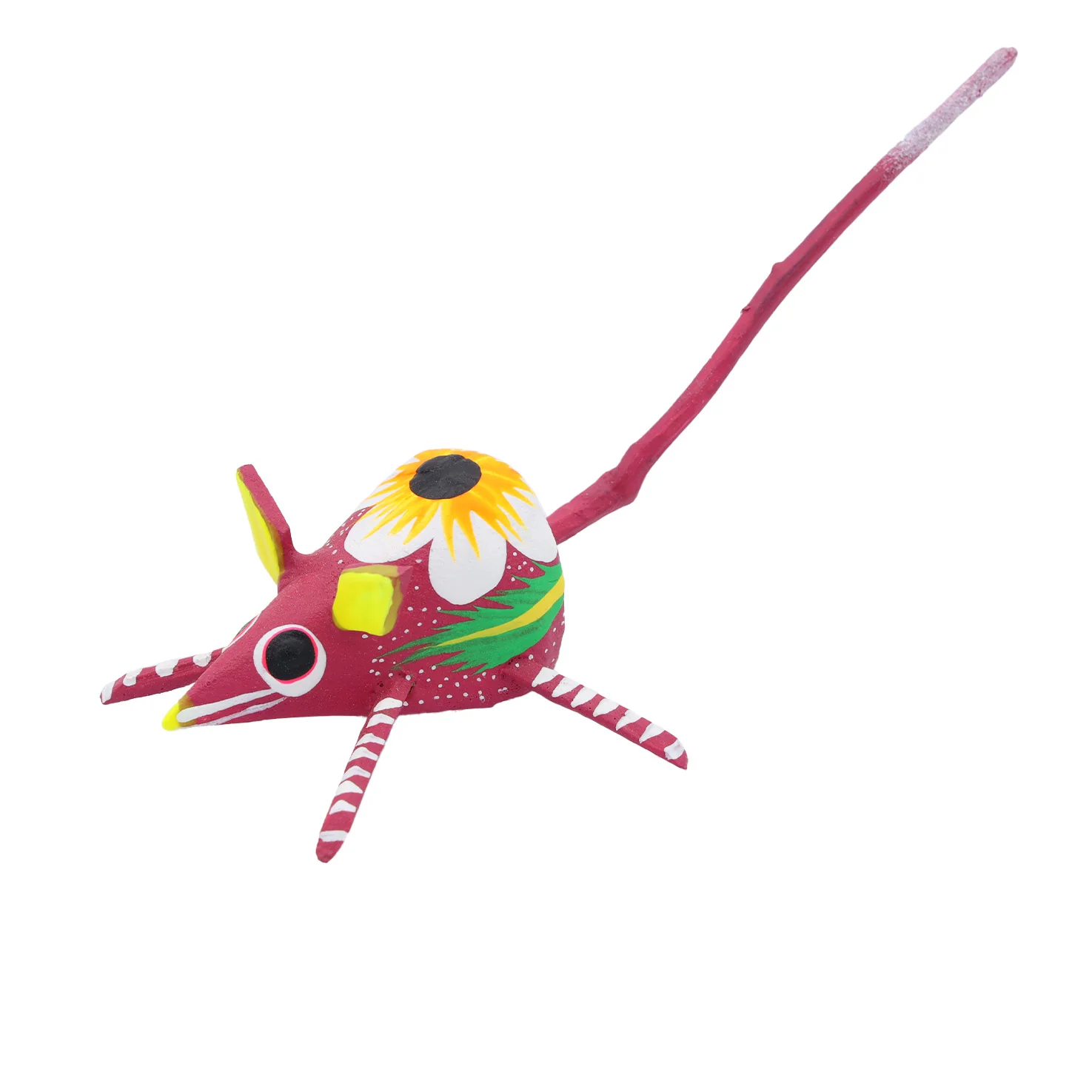 Hand Painted Mouse Wooden Figurine - Image 8