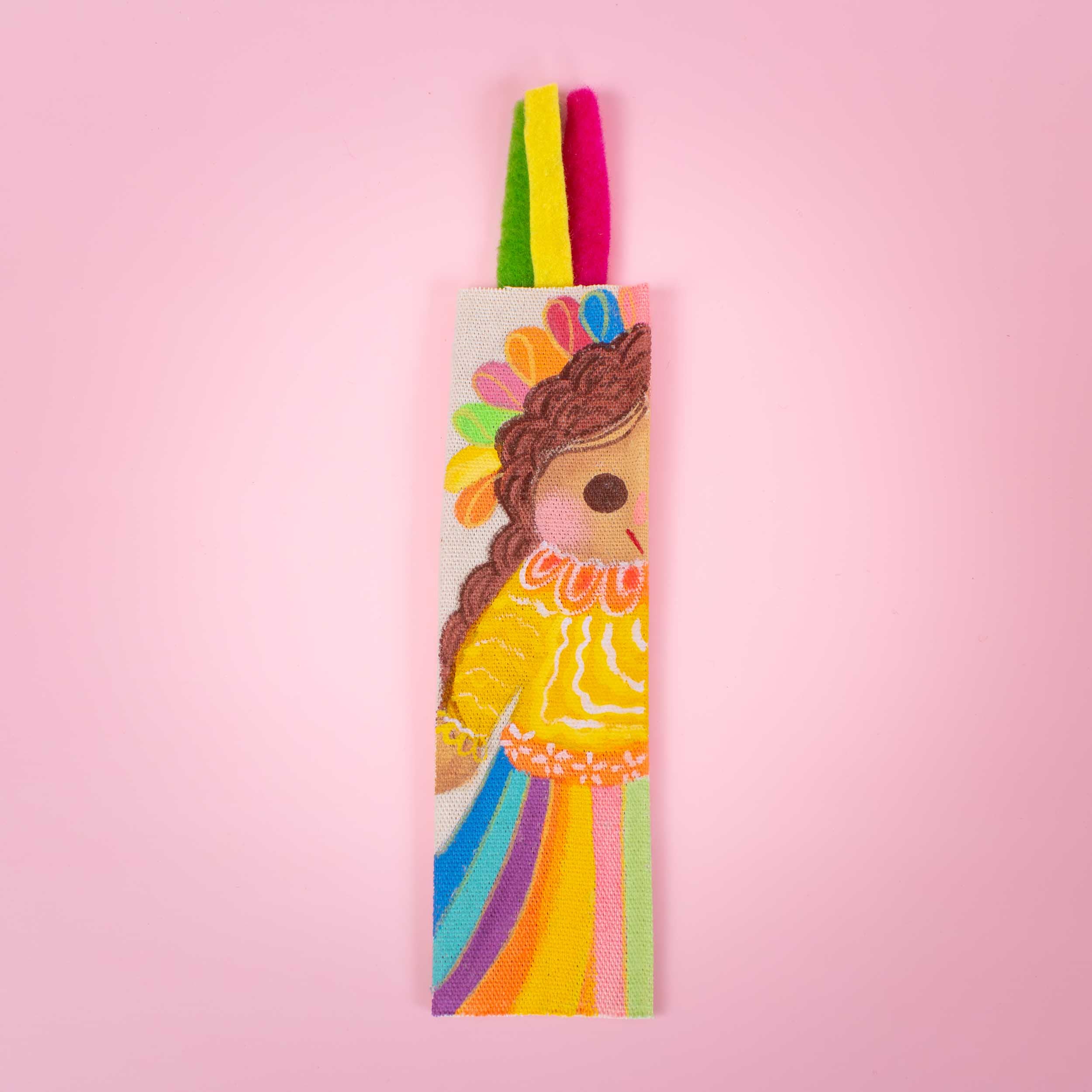 Hand-Painted Muñeca Lele Bookmarks - Image 3