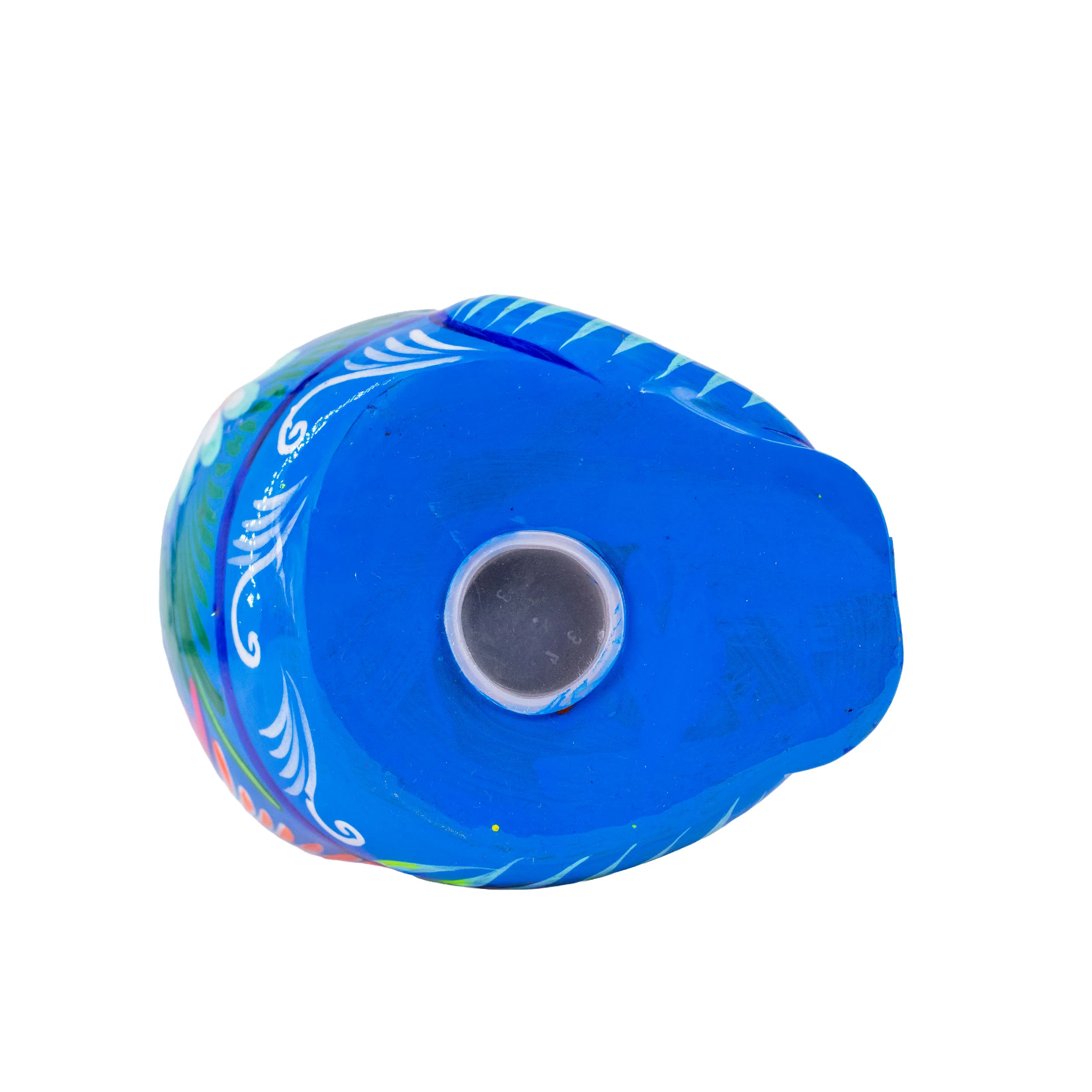 Hand-Painted Xalitla Cat Piggybank Sculpture - Image 5