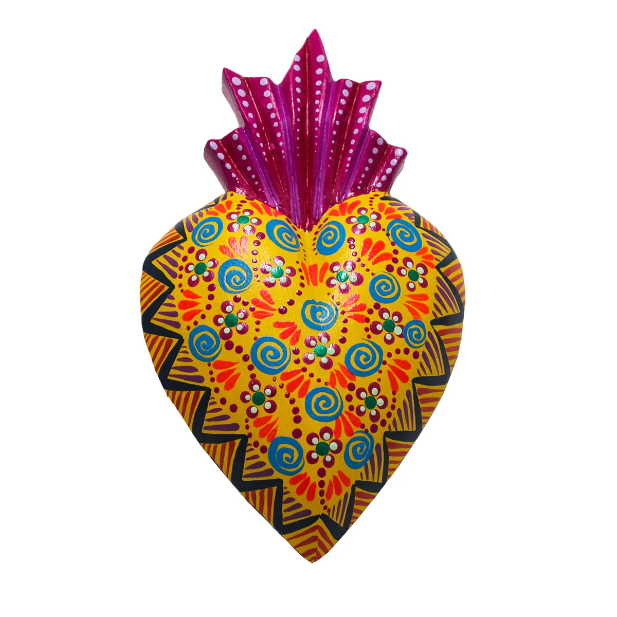Heartbeat Wooden Hand-Painted Heart Wall Art - Image 13