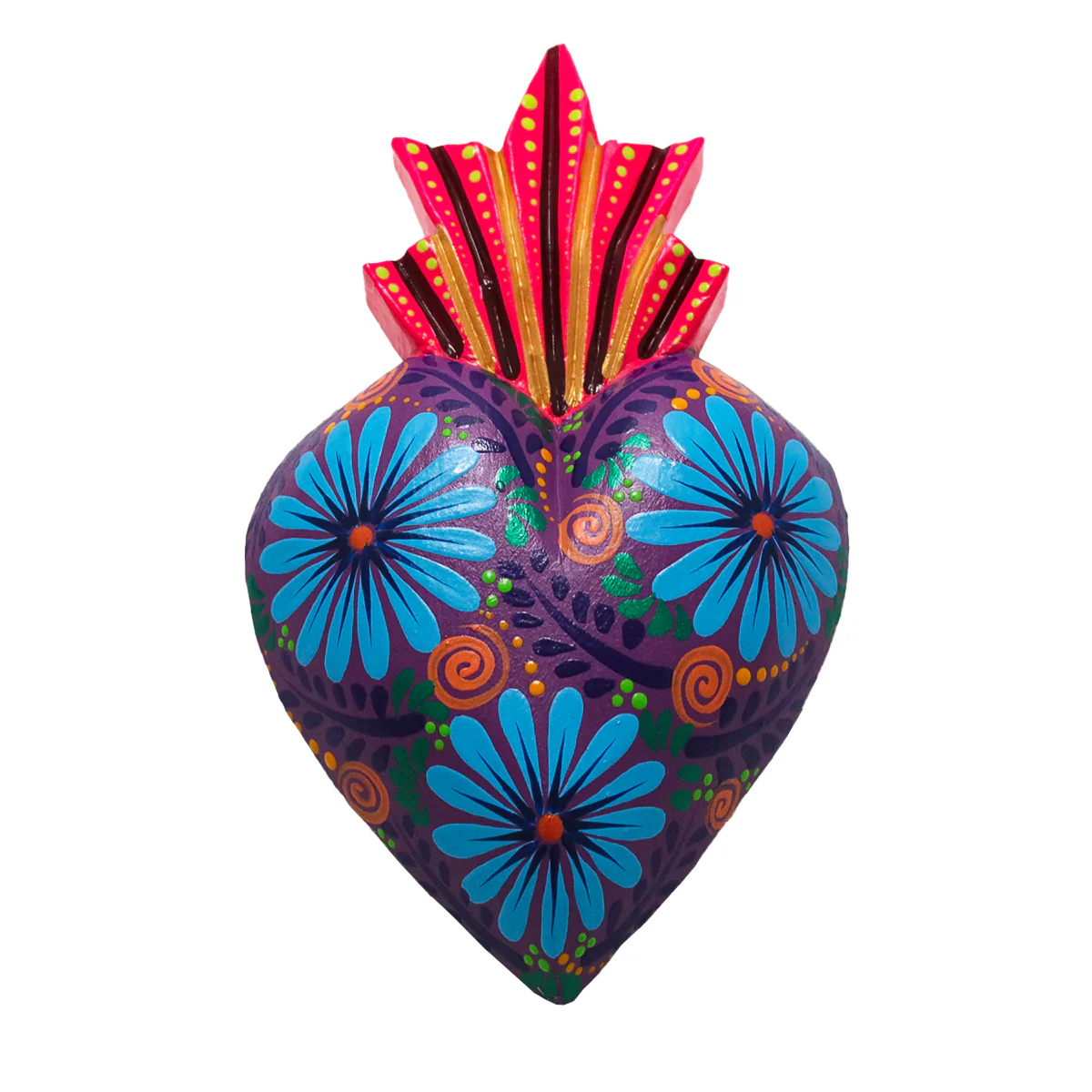 Heartbeat Wooden Hand-Painted Heart Wall Art - Image 14