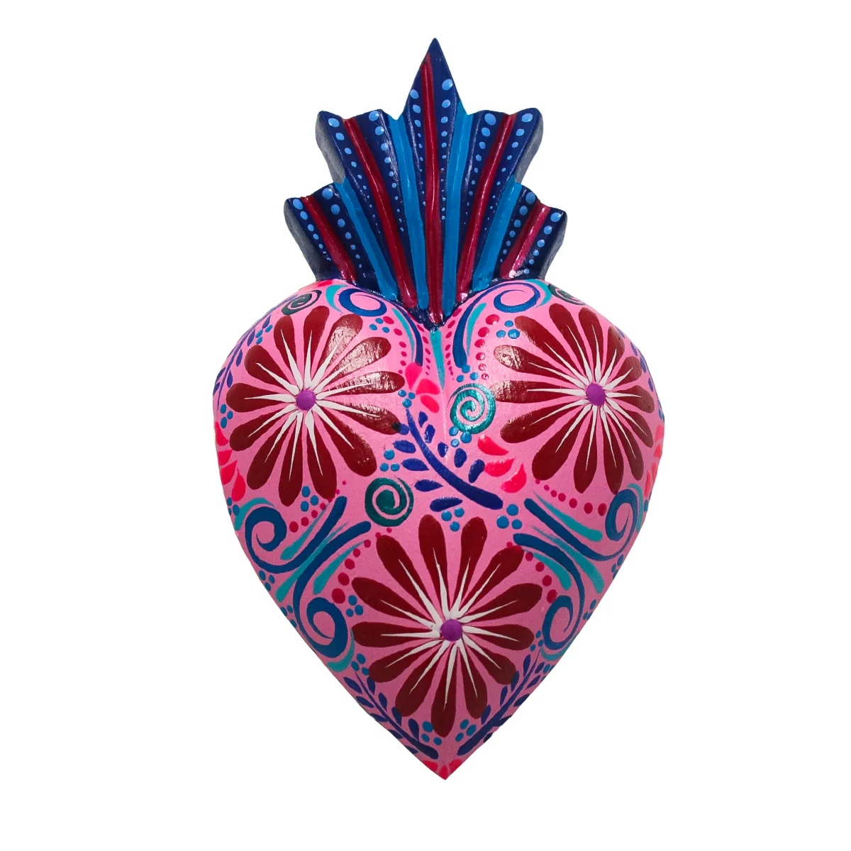 Heartbeat Wooden Hand-Painted Heart Wall Art - Image 15